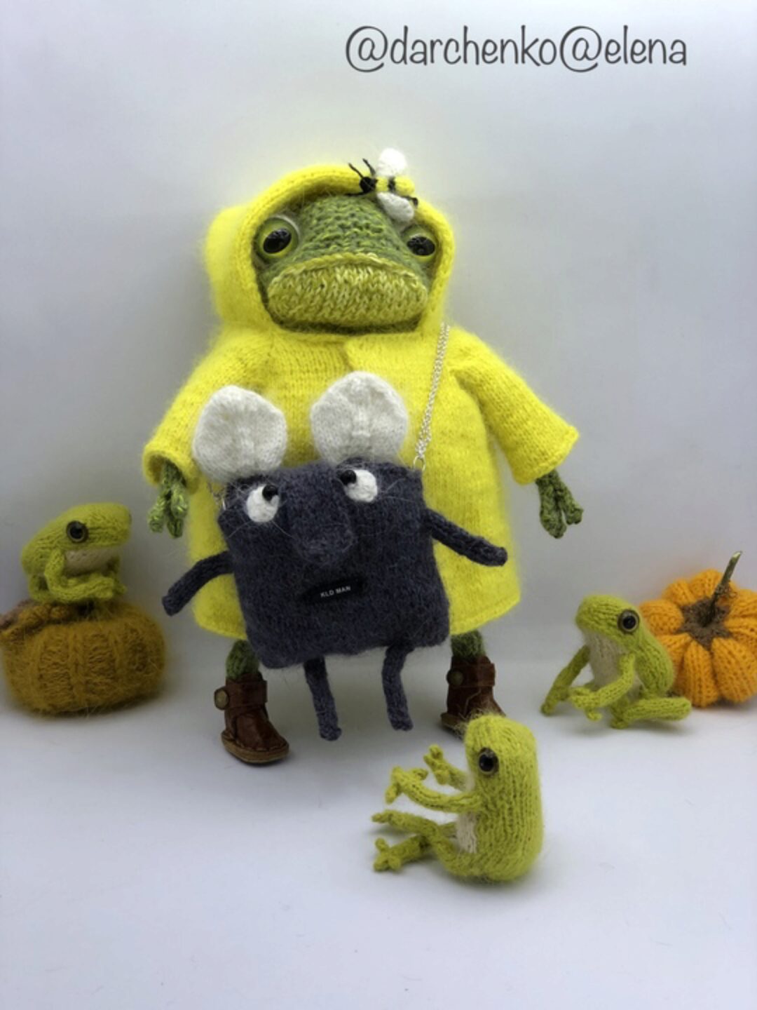 Сумка спицами Бляха-Муха (Елена Дарченко)