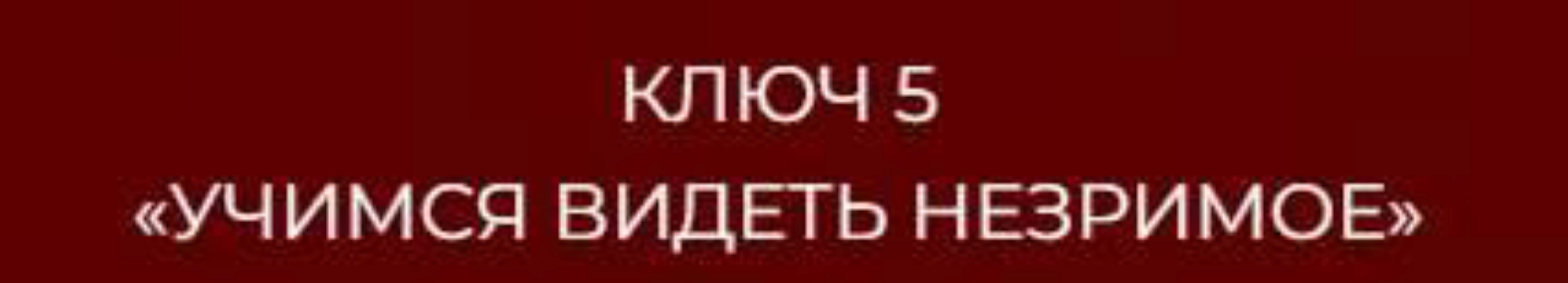 13 ключей к силе. Ключ 5 Учимся видеть незримое (Владислав Череватый)