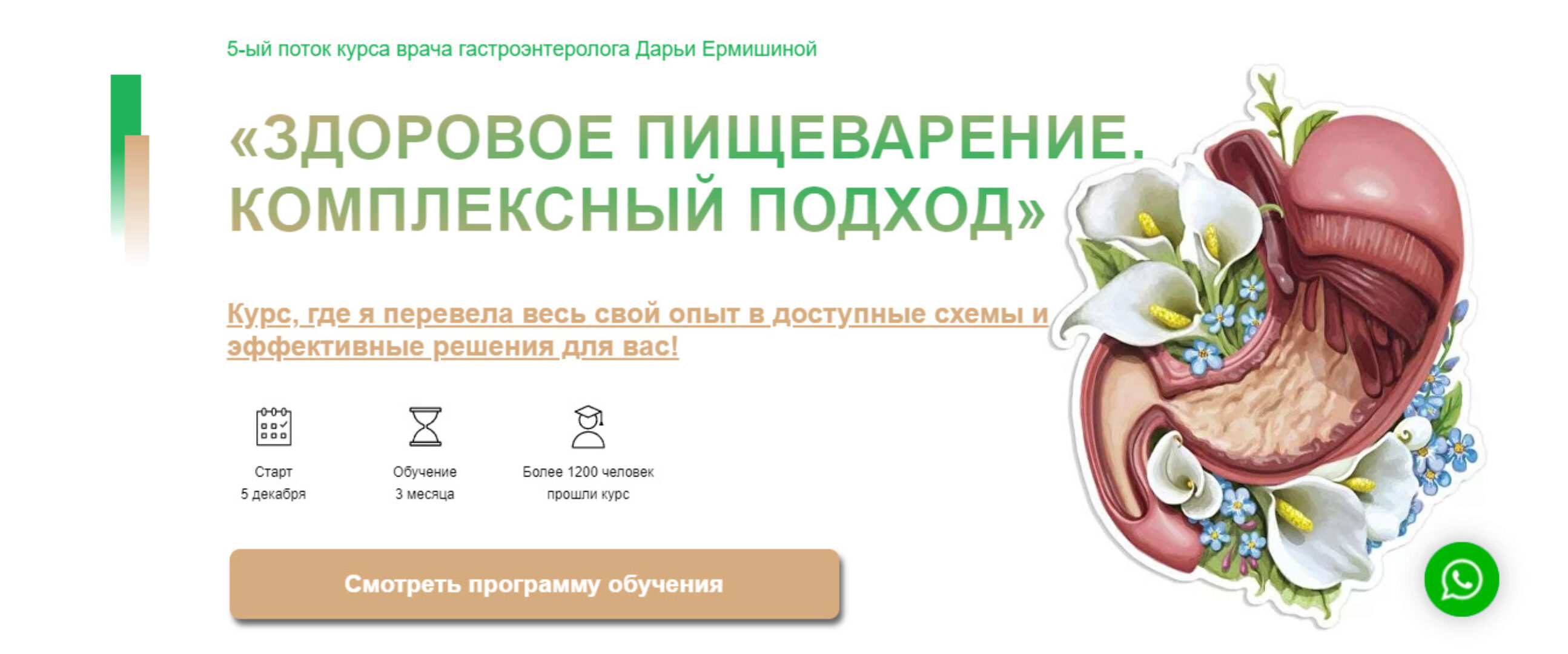 Здоровое пищеварение. Комплексный подход. 5.0. Тариф Для себя+ (Дарья Ермишина)