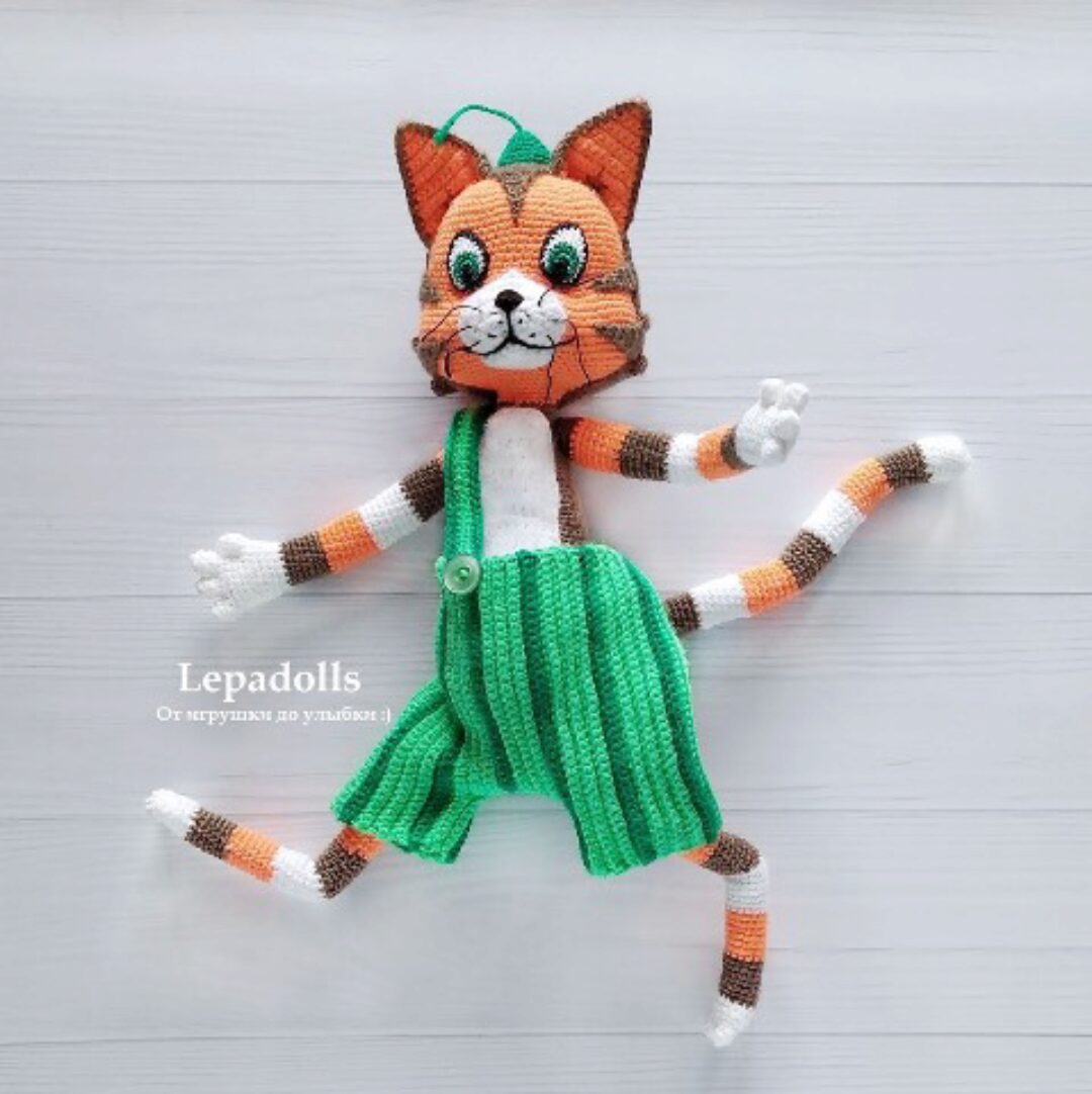 Мастер–класс по вязанию Кота Финдуса (Елена Лапехина)