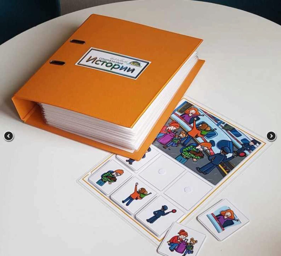 [Frenchoponcho] Альбом «Социальные истории». Развивающие пособия на липучках