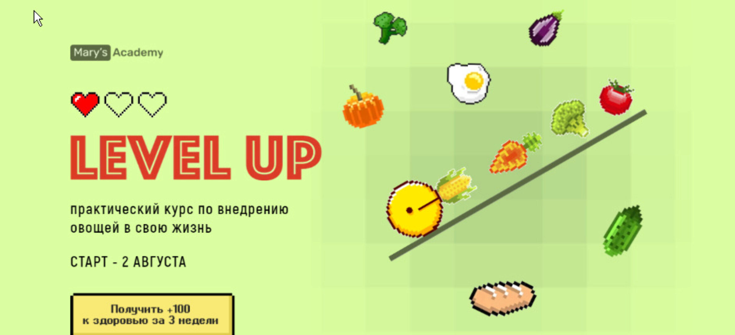 Level up. Практический курс по внедрению овощей в свою жизнь. Тариф Оптимальный (Мария Кардакова)