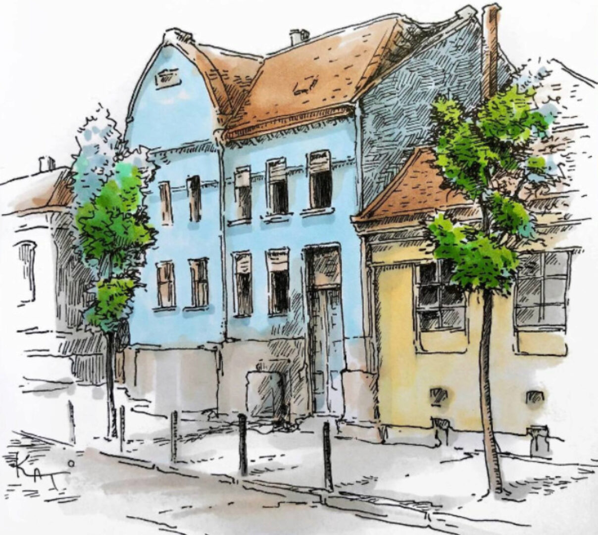 Перспектива в скетчинге. 2022 (Екатерина Като Иванникова)