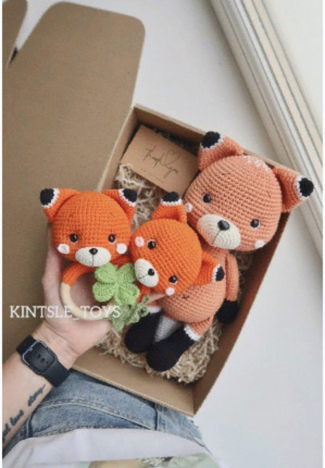 Лисёнок+погремушка Лис (Мария Кинцле)