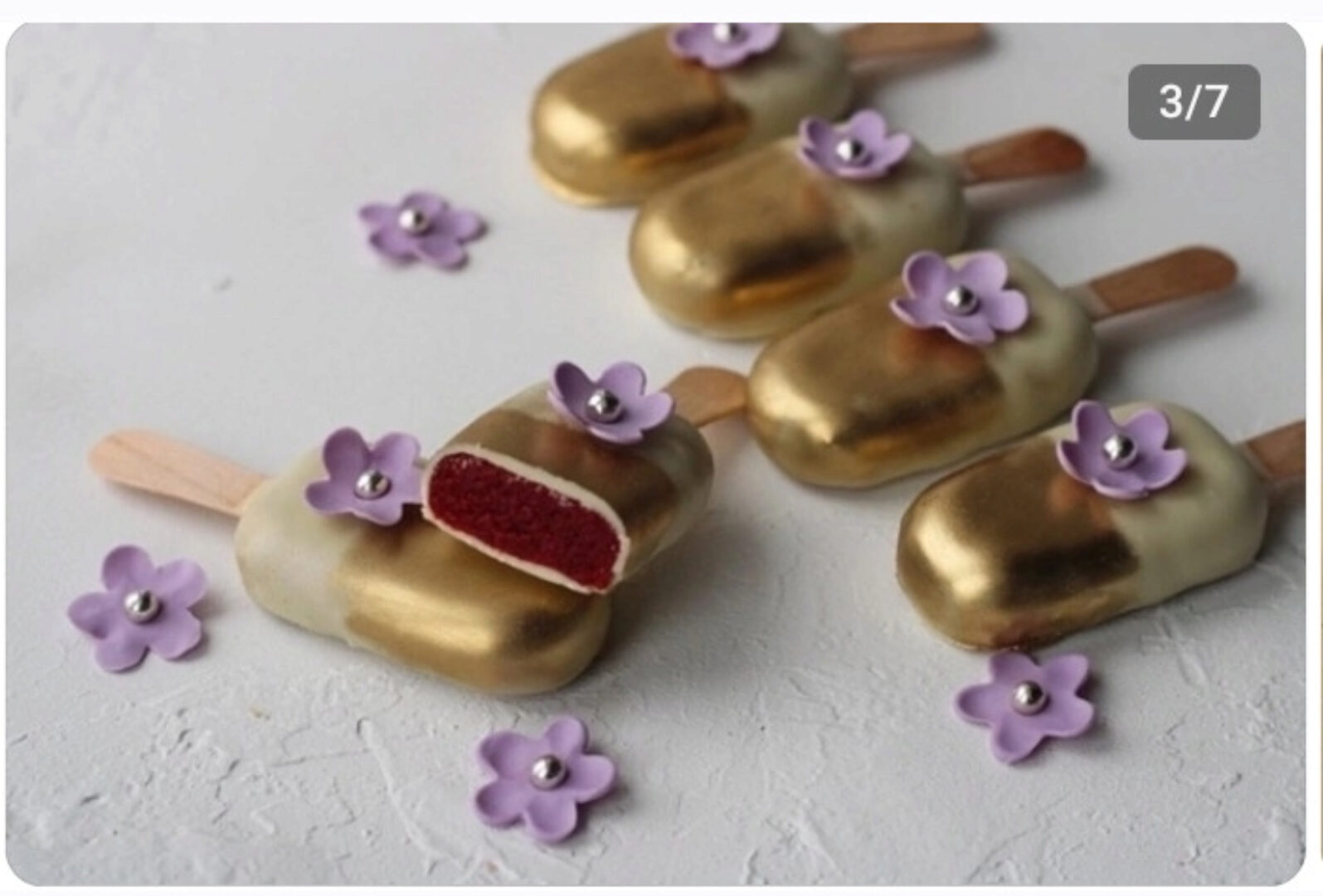 Торты на палочках в форме эскимо (Олеся Шубина)