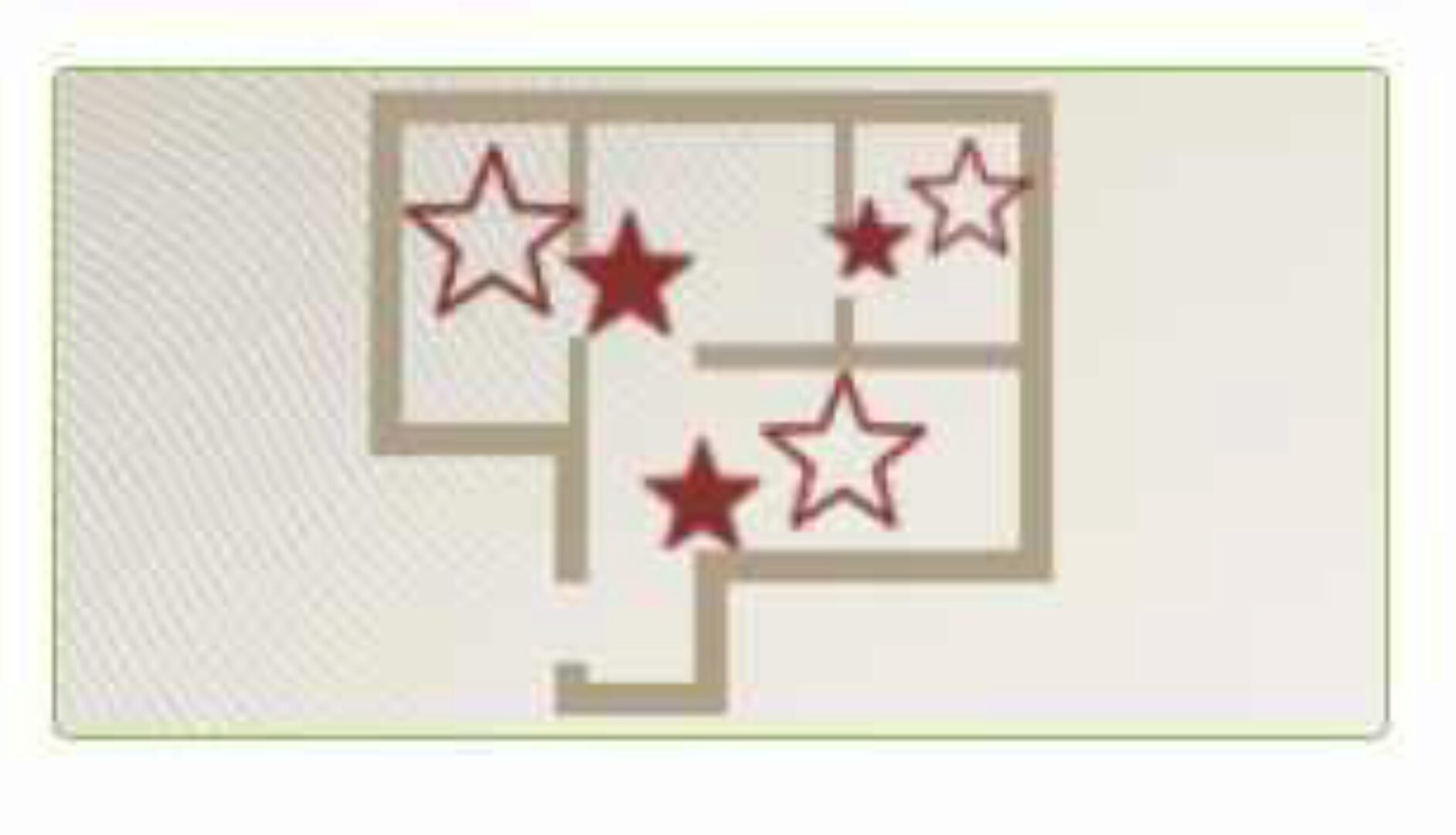 Распределение летящих звезд на плане квартиры (Наталья Титова)