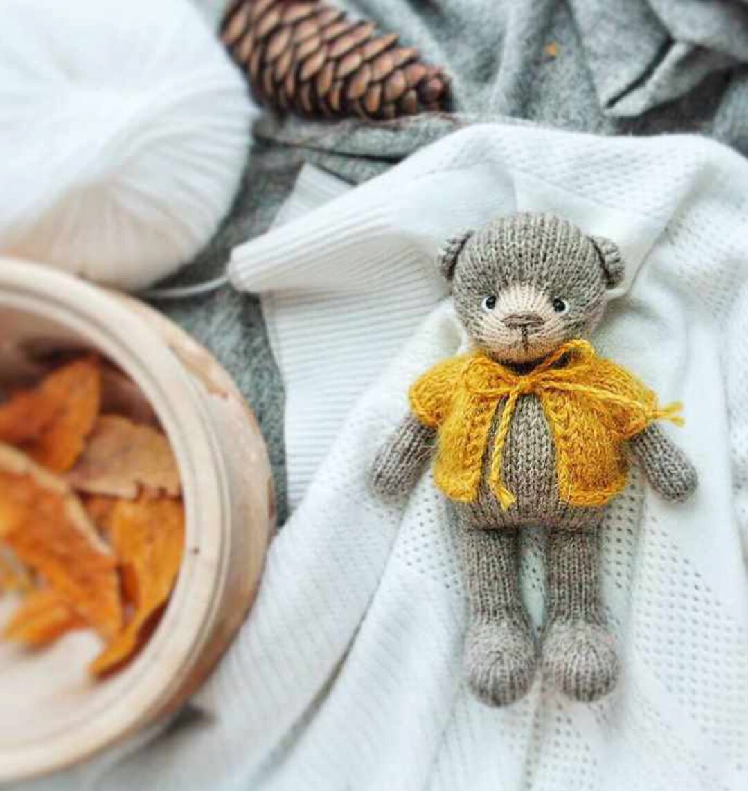 [mini_kykla] Мастер-класс по вязанию мишки спицами (Ирина Латухина)