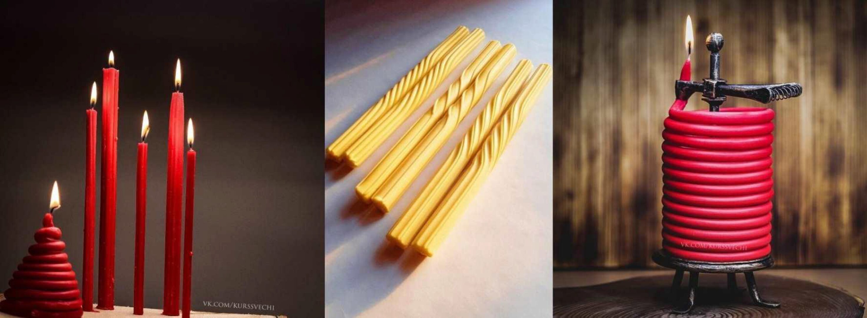 Видео урок Спиральные свечи (Ольга Плюсова)