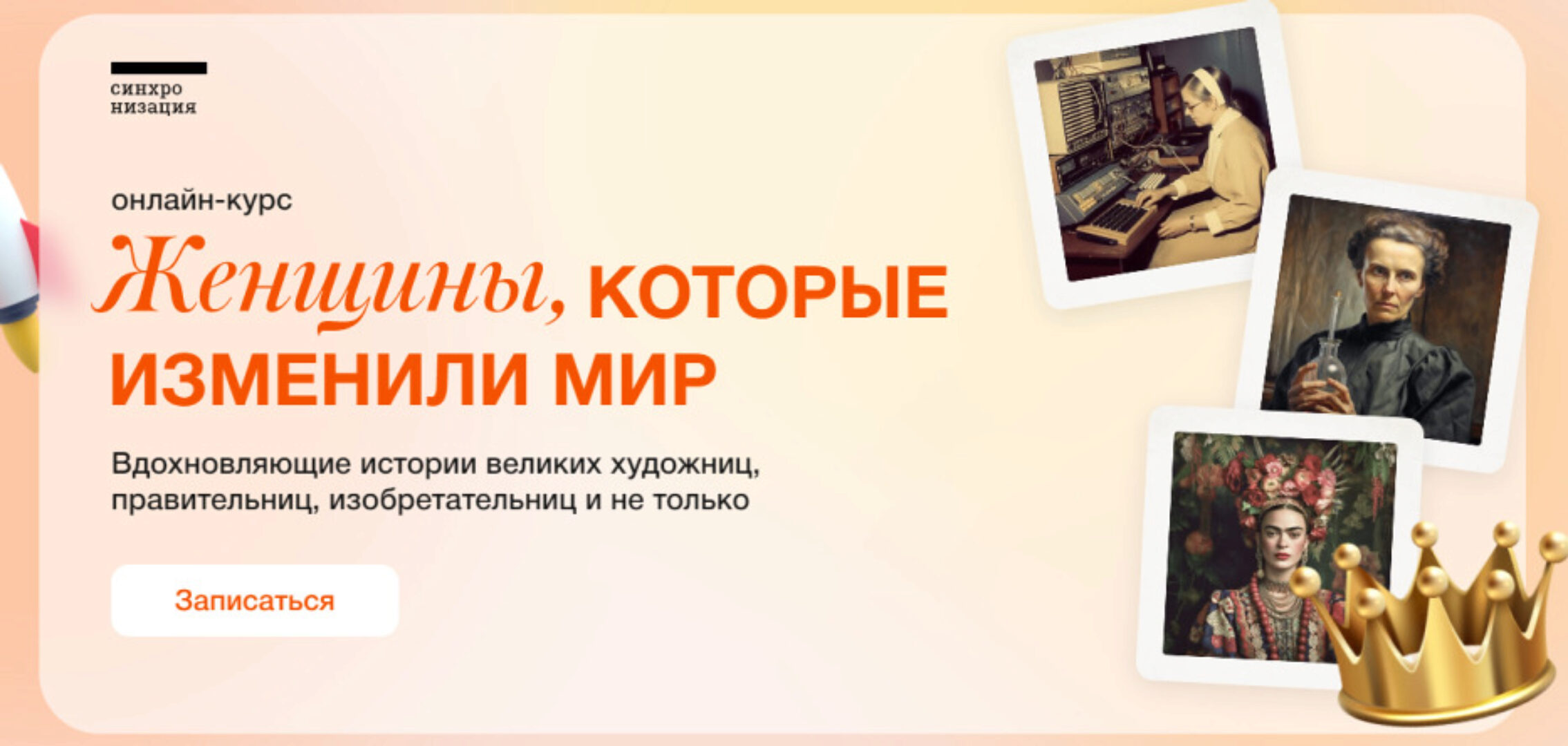 [Синхронизация] Женщины, которые изменили мир (София Широгорова, Артём Голбин)