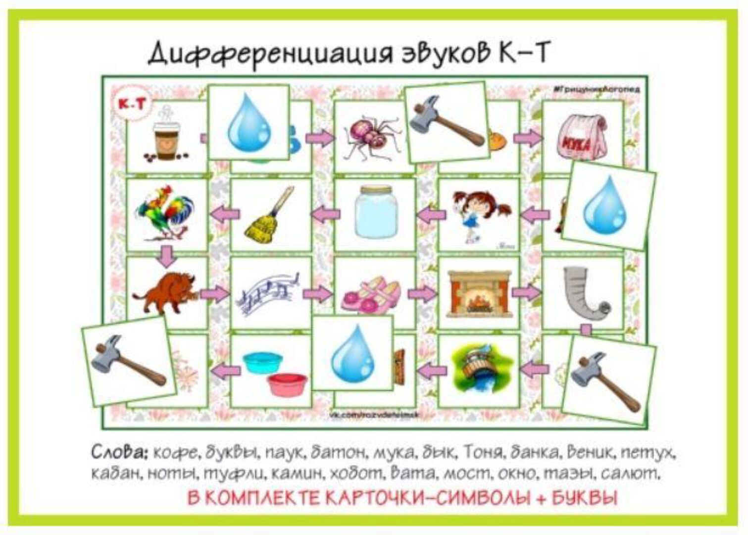 [razvdeteimsk] Цепочки К-Т. Дифференциация звуков К-Т (Наталья Грицуник)