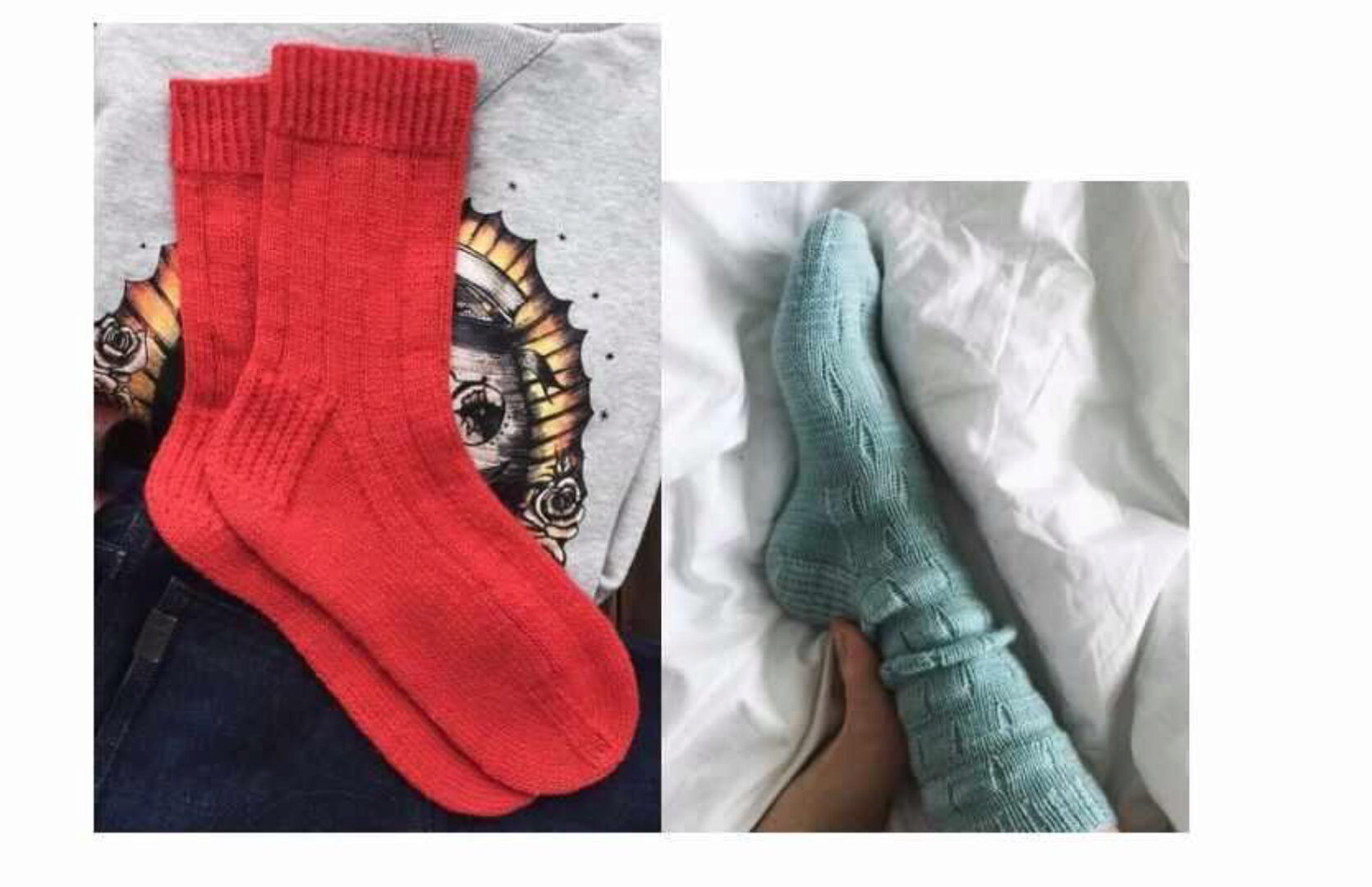 Носки «Chili socks» и «Goodmorning socks» (teplaya_and_masha)