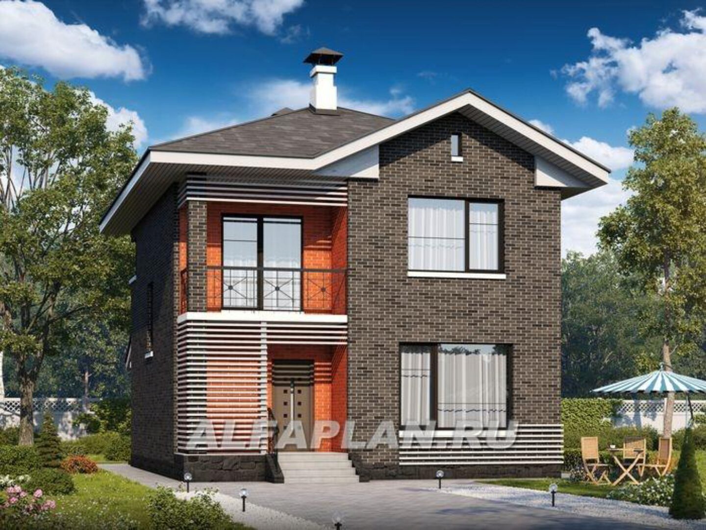 [Alfaplan] Проект коттеджа 403A (Владимир Тарасов)