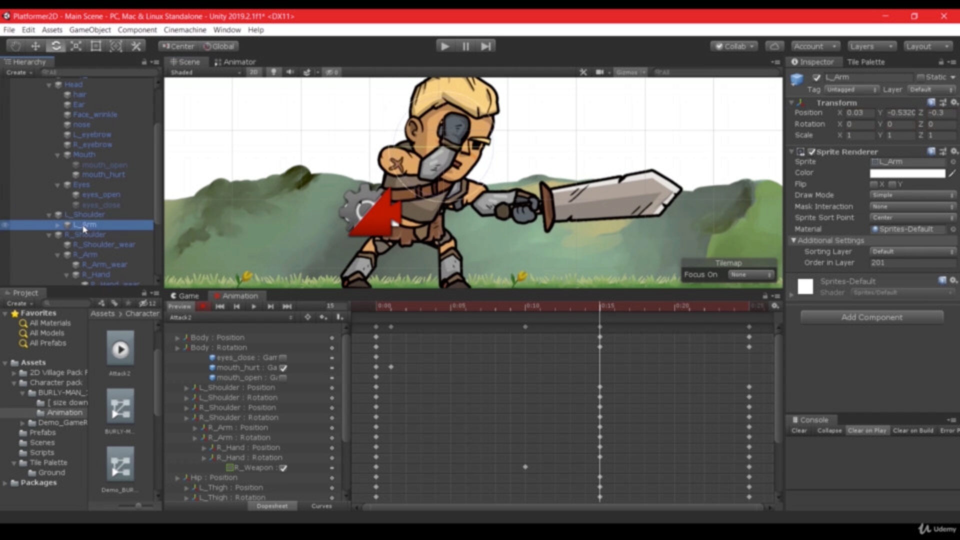 [Udemy] Полный курс. Создание 2D платформера на Unity 2020 (Анвар Абдулсатаров)