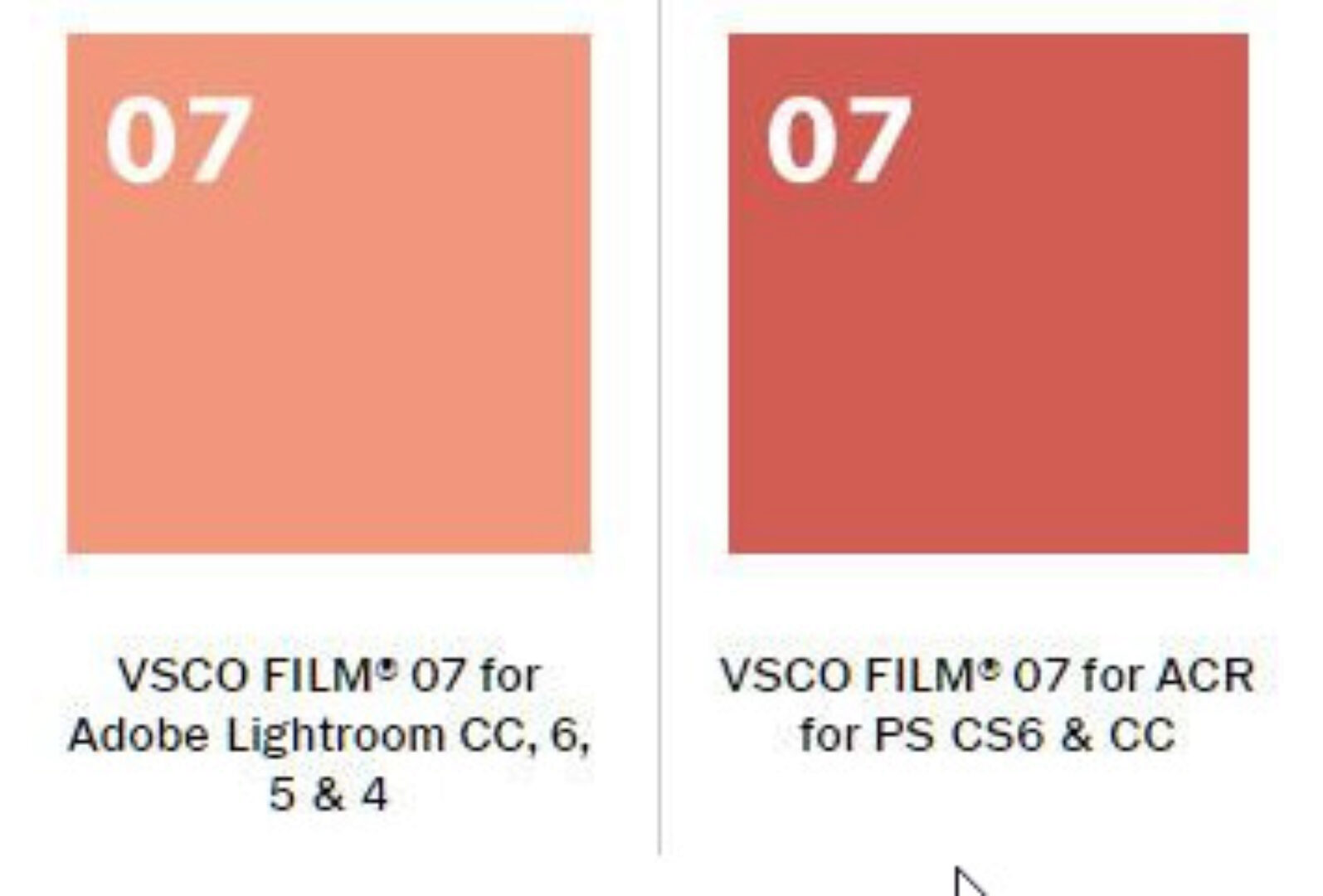 [VSCO] Film 07 пресеты для Photoshop, Lightroom