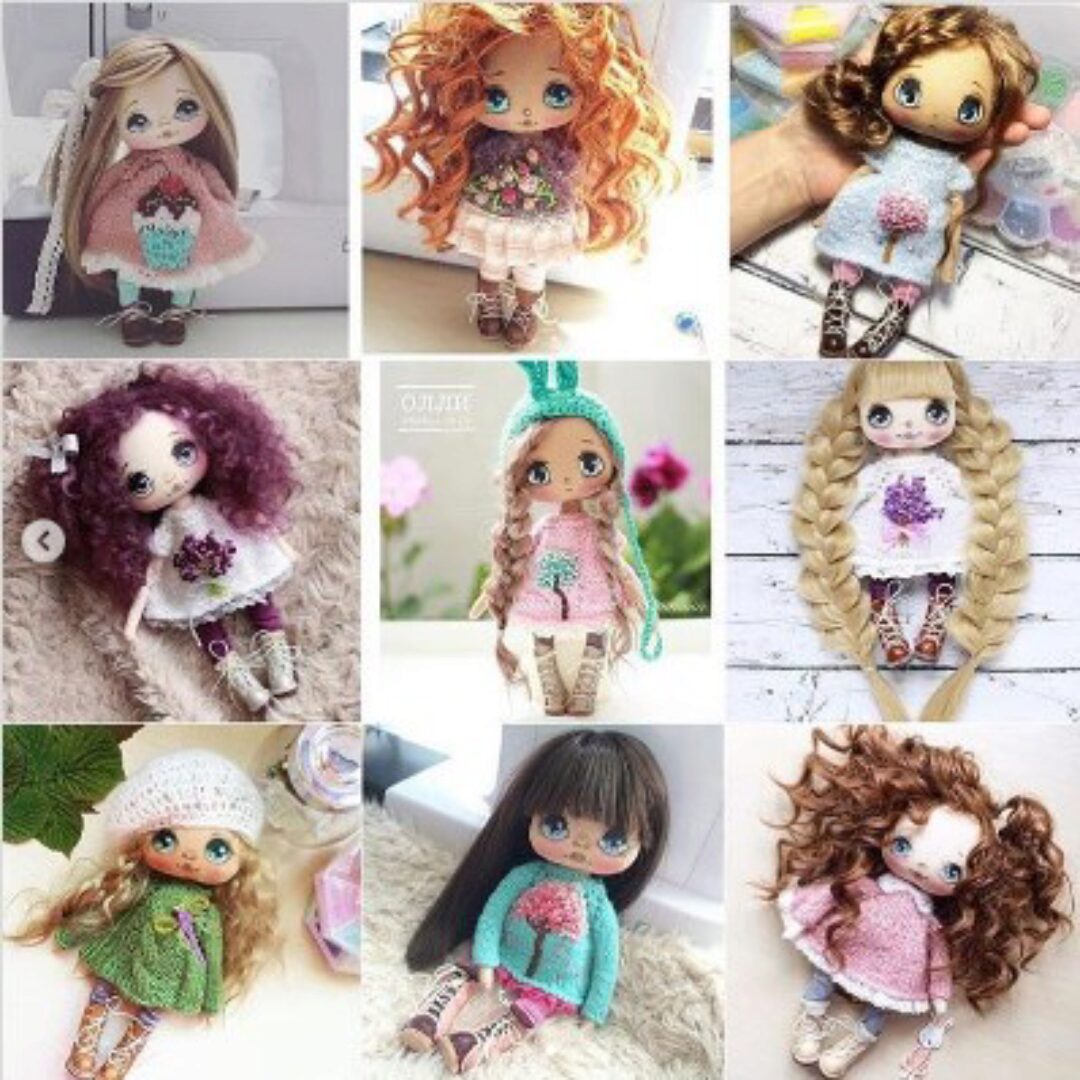 [kukla_olly] Текстильная куколка-красотка