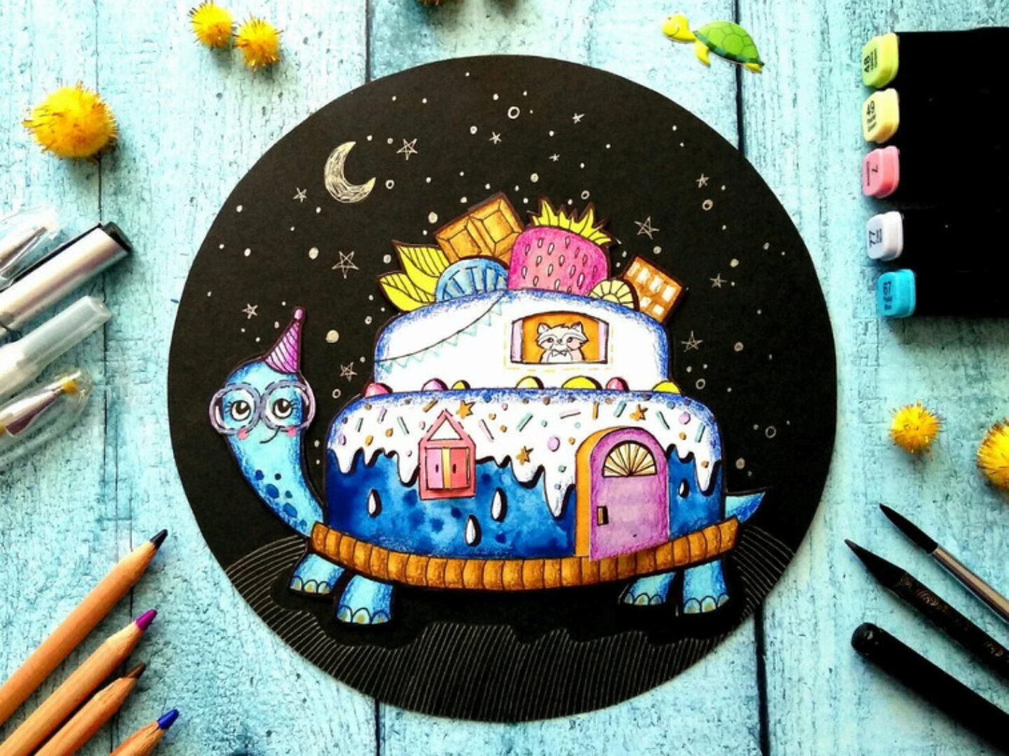 [hurlyburlyschool] Домики на ножках (Анастасия Каргашина)