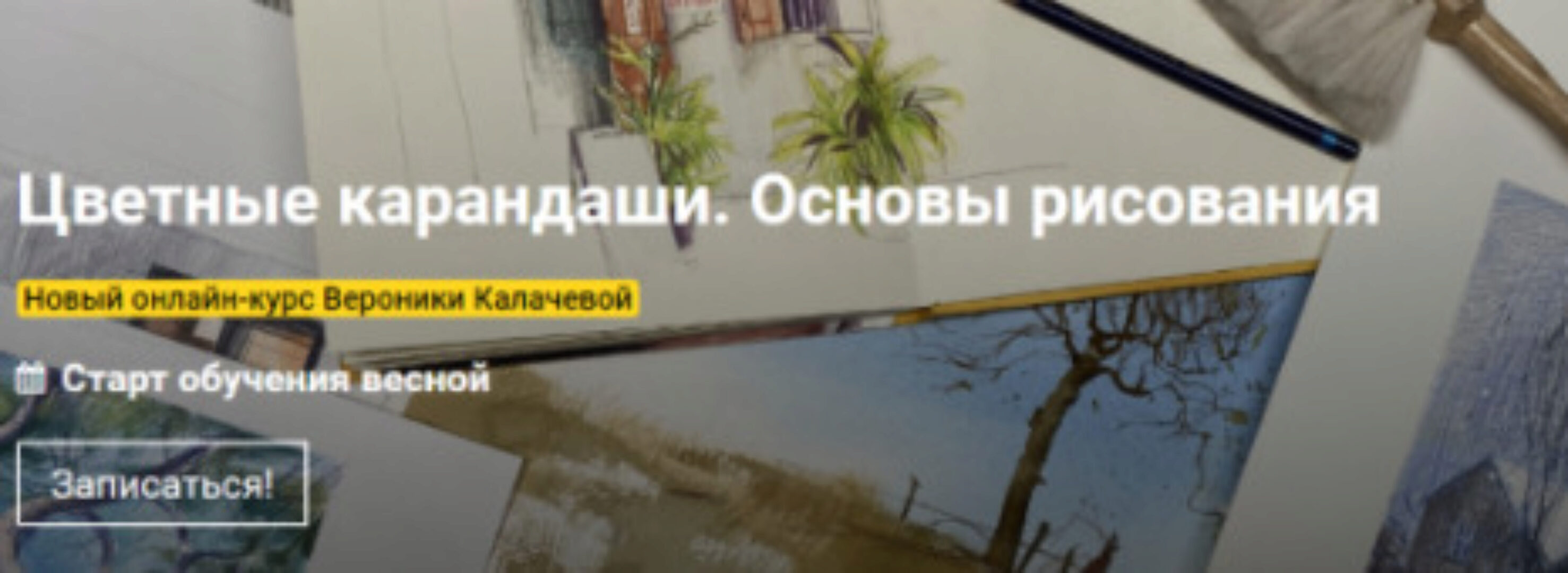 [kalachevaschool] Цветные карандаши. Основы рисования. Тариф Стандарт (Вероника Калачева)