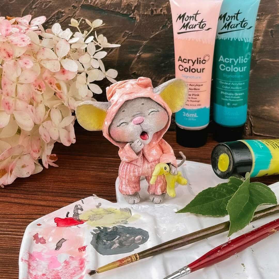 [Подарок феи] Мышка-сплюшка из ваты (Анна Злобина)