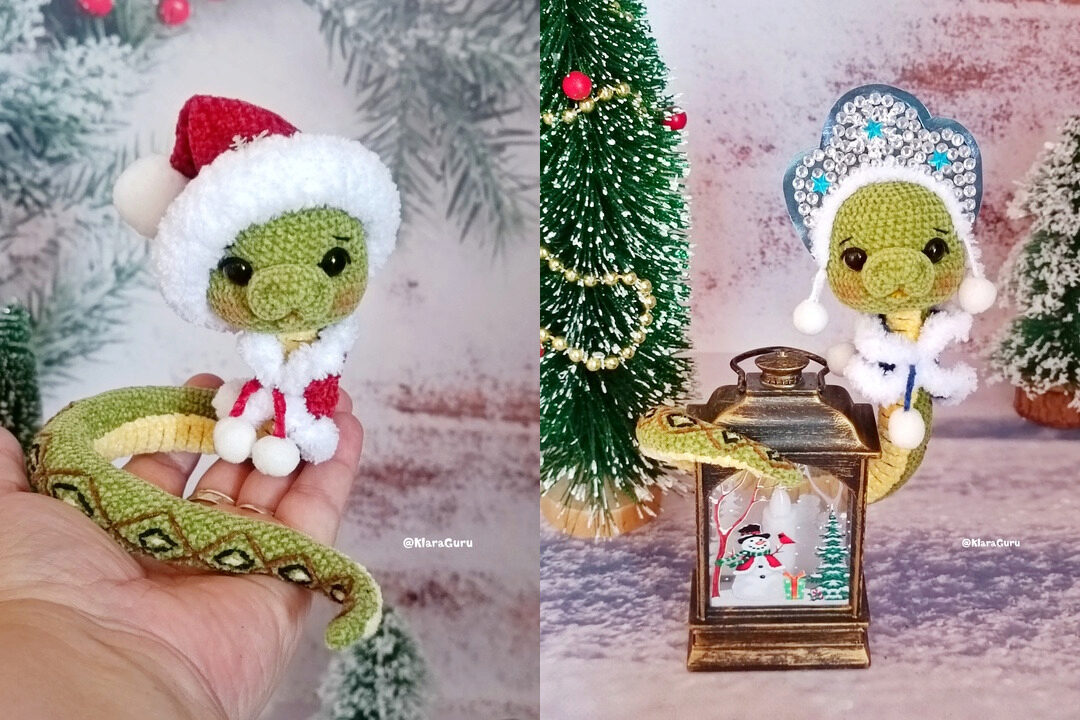 [KlaraGuruToys] Змейка Шуша (Клара Гуржий)