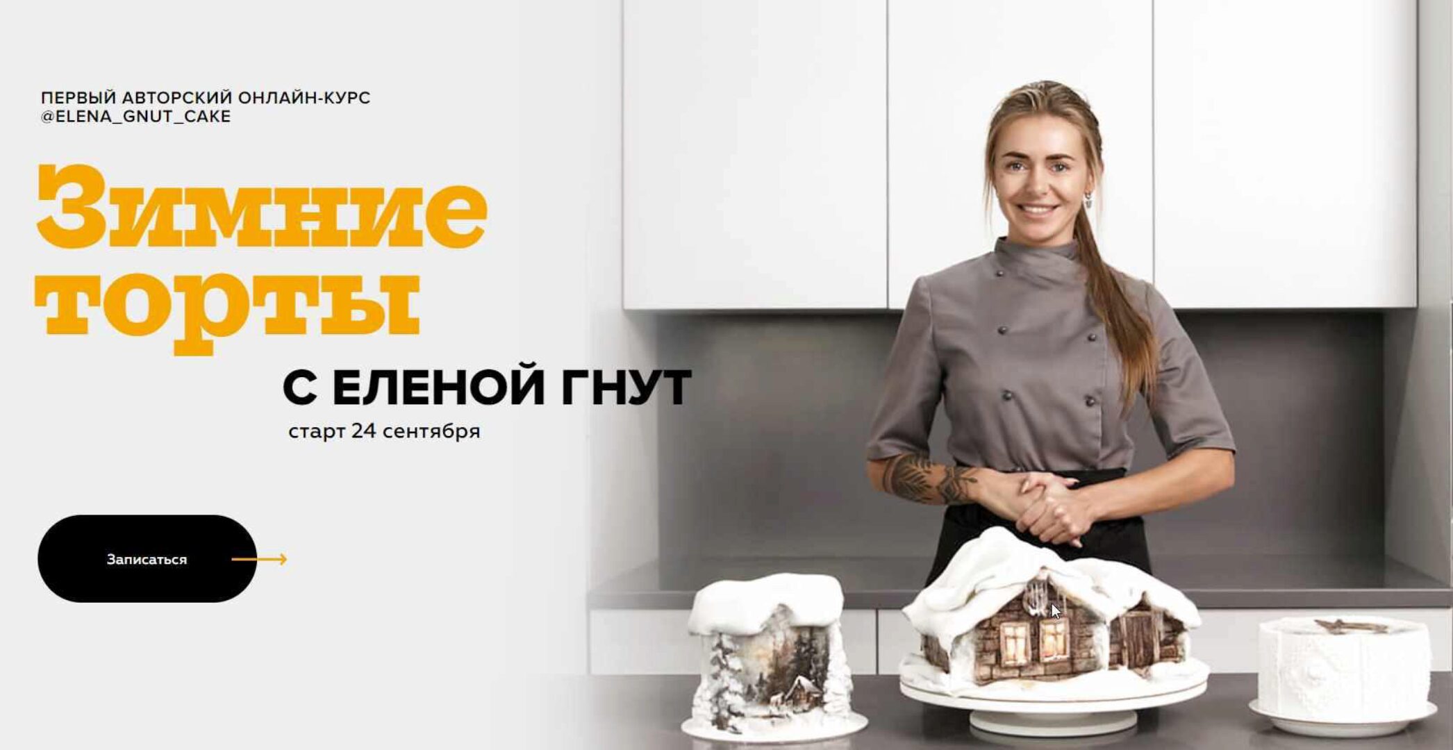 Новогодние (зимние) торты (Елена Гнут)