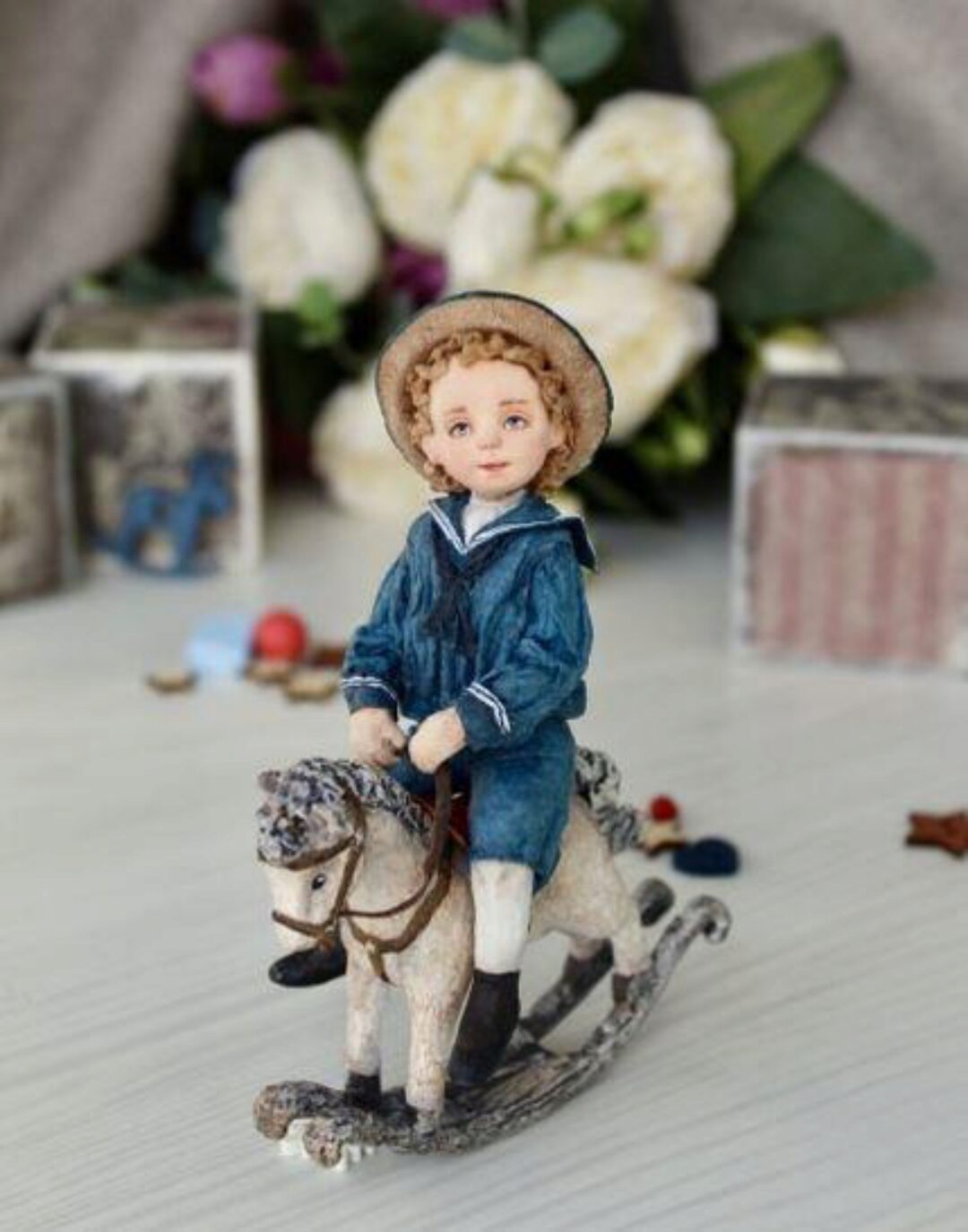 Ватная игрушка Я люблю свою лошадку (Татьяна Броницкая)