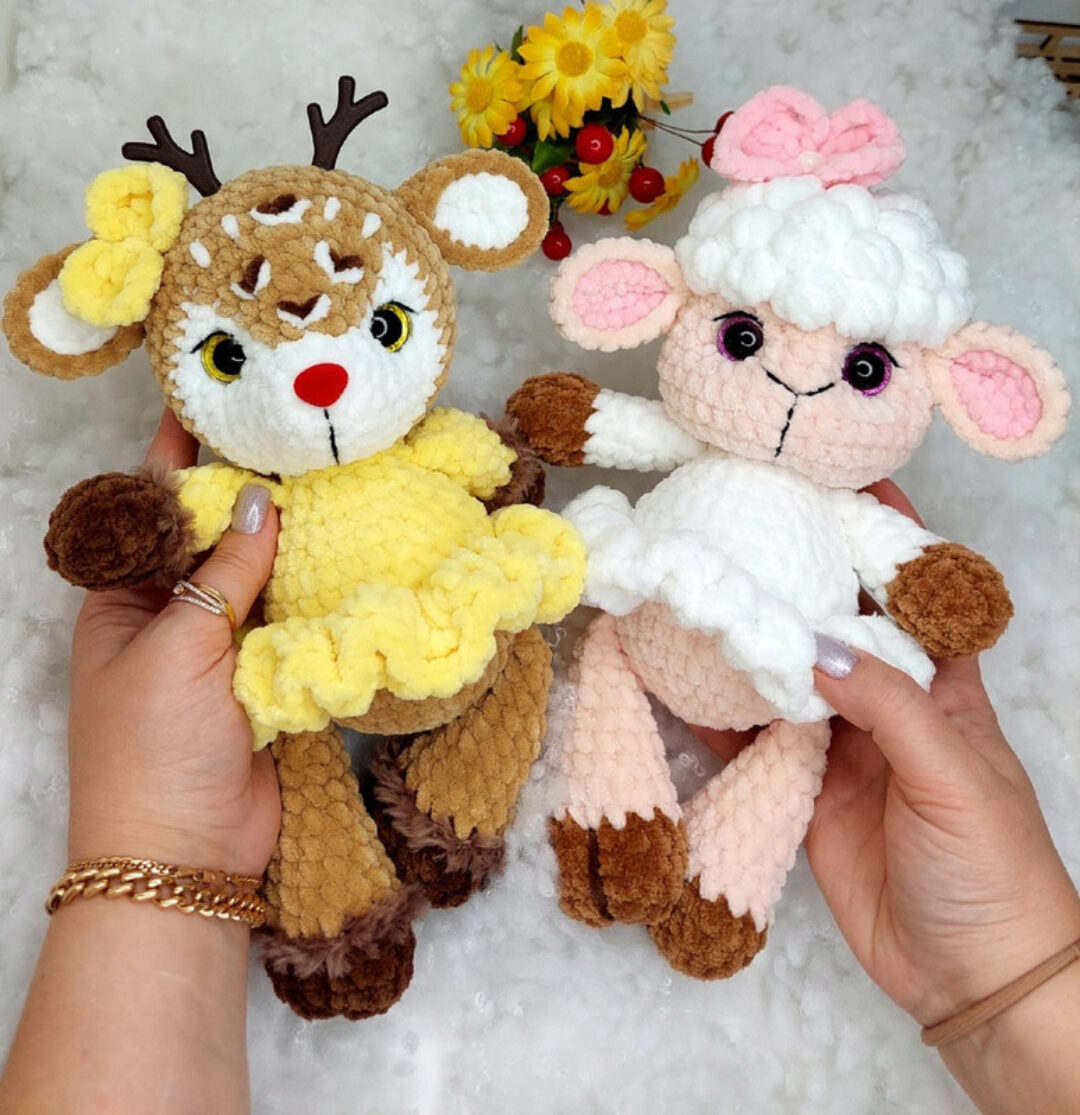 Овечка и оленяшка 2в1 (Алина Ерукова)