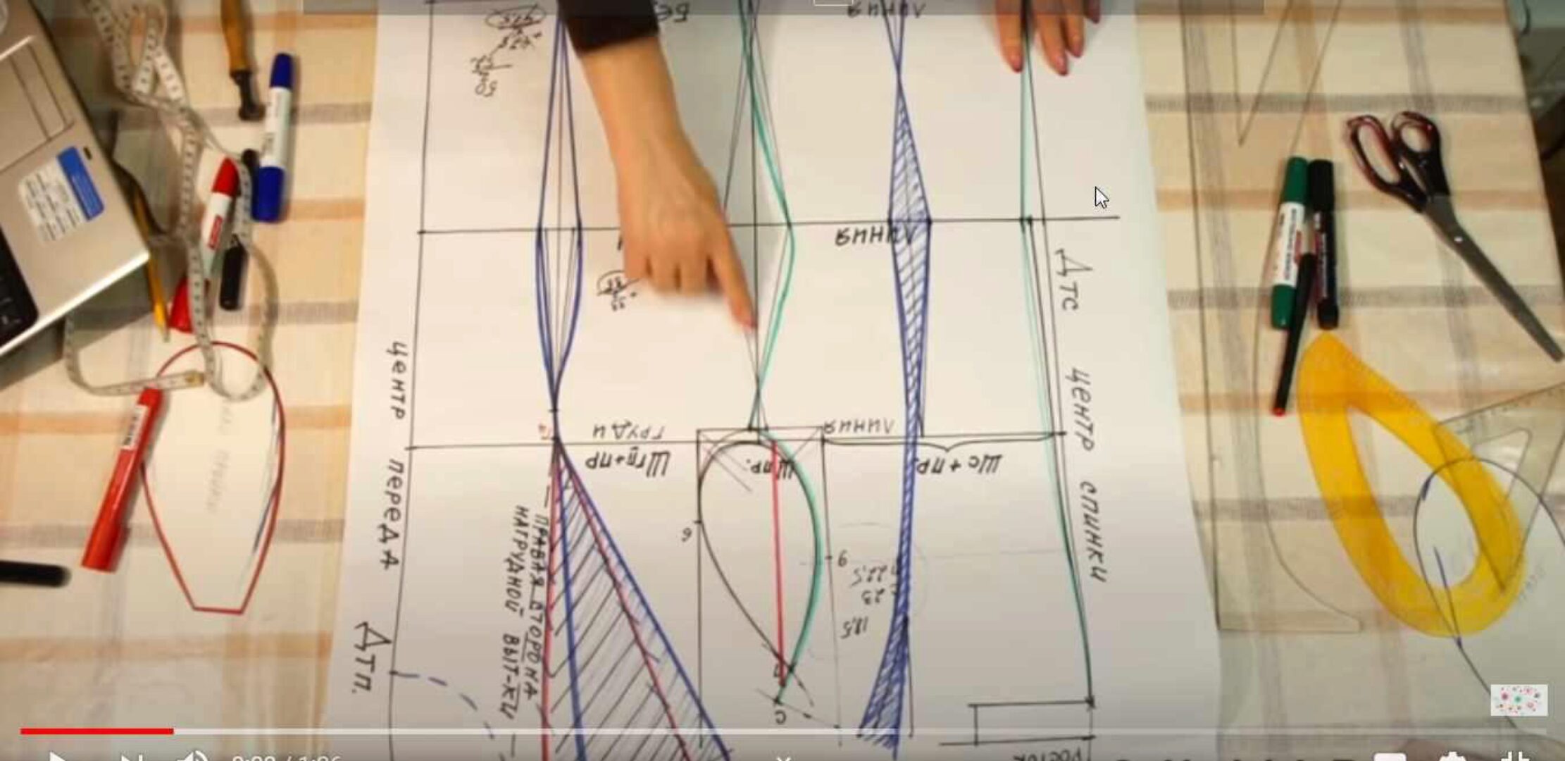 Конструирование платья футляр (Основа плечевого изделия) (Светлана Пояркова)