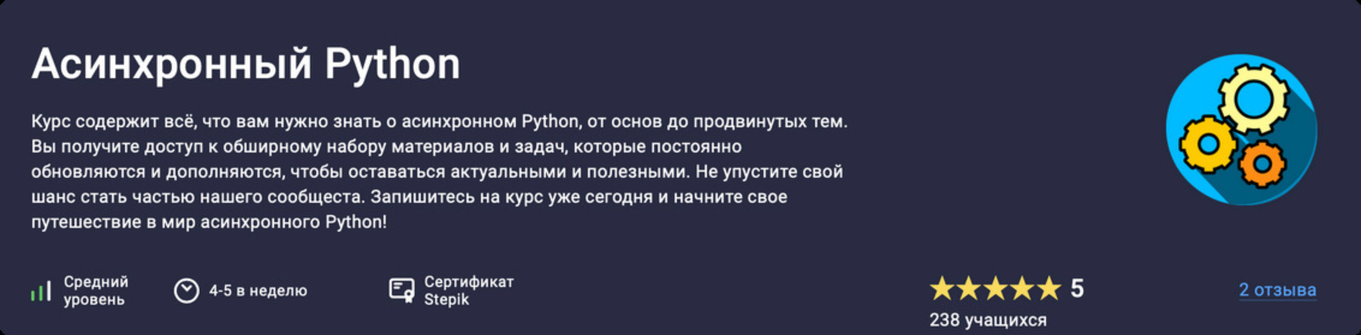 [Stepik]  Асинхронный Python (Павел Хошев)
