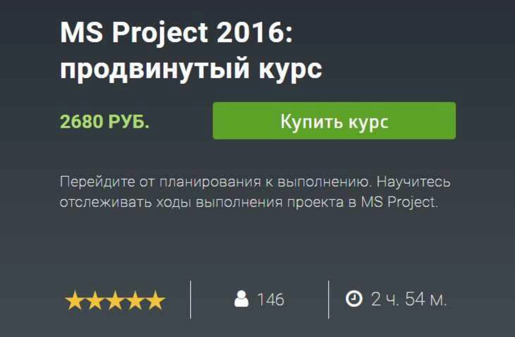 MS Project 2016: продвинутый курс (Екатерина Нечипоренко)