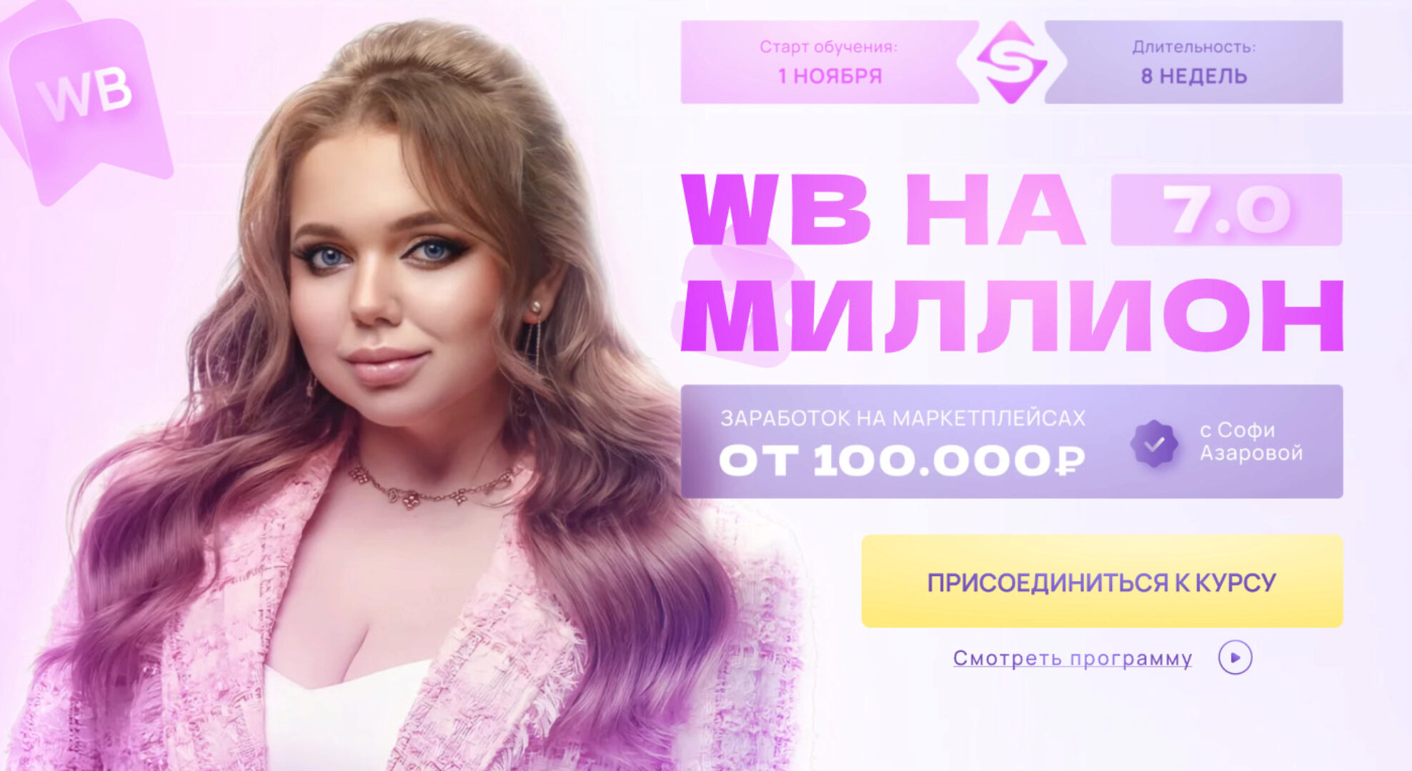 WB на миллион 7.0. Тариф С поддержкой (Софи Азарова)