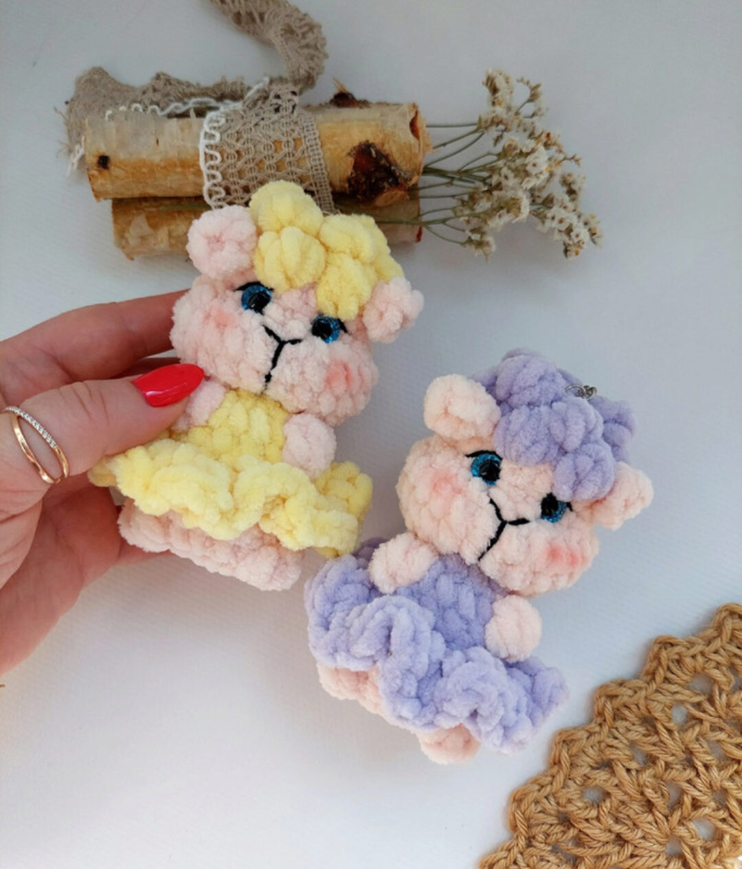 Брелок овечка (Алина Ерукова)