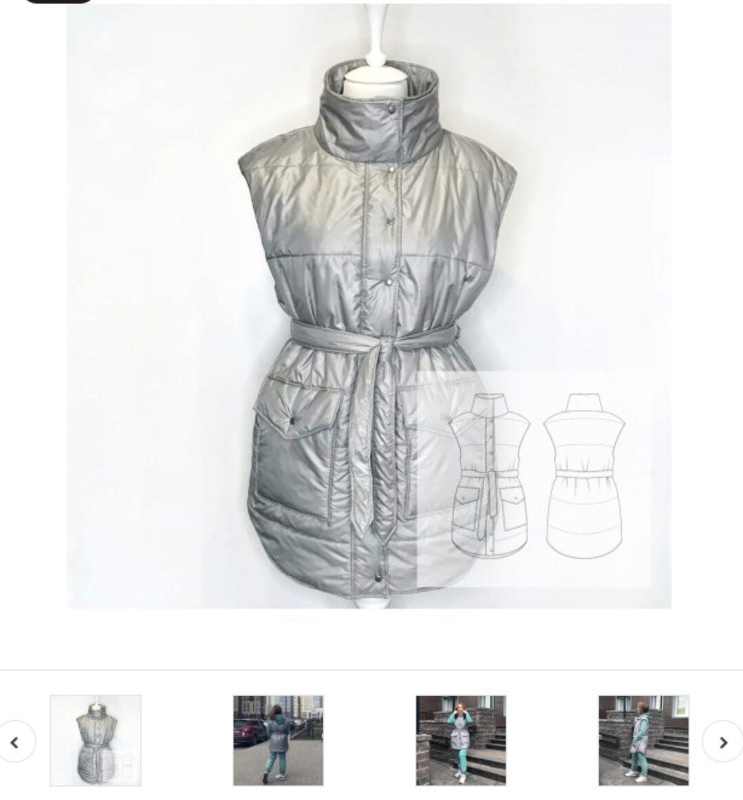 [Vikroyki katya mkhitaryan]  Женский жилет STREET 40-56 (Катя Мхитарян)