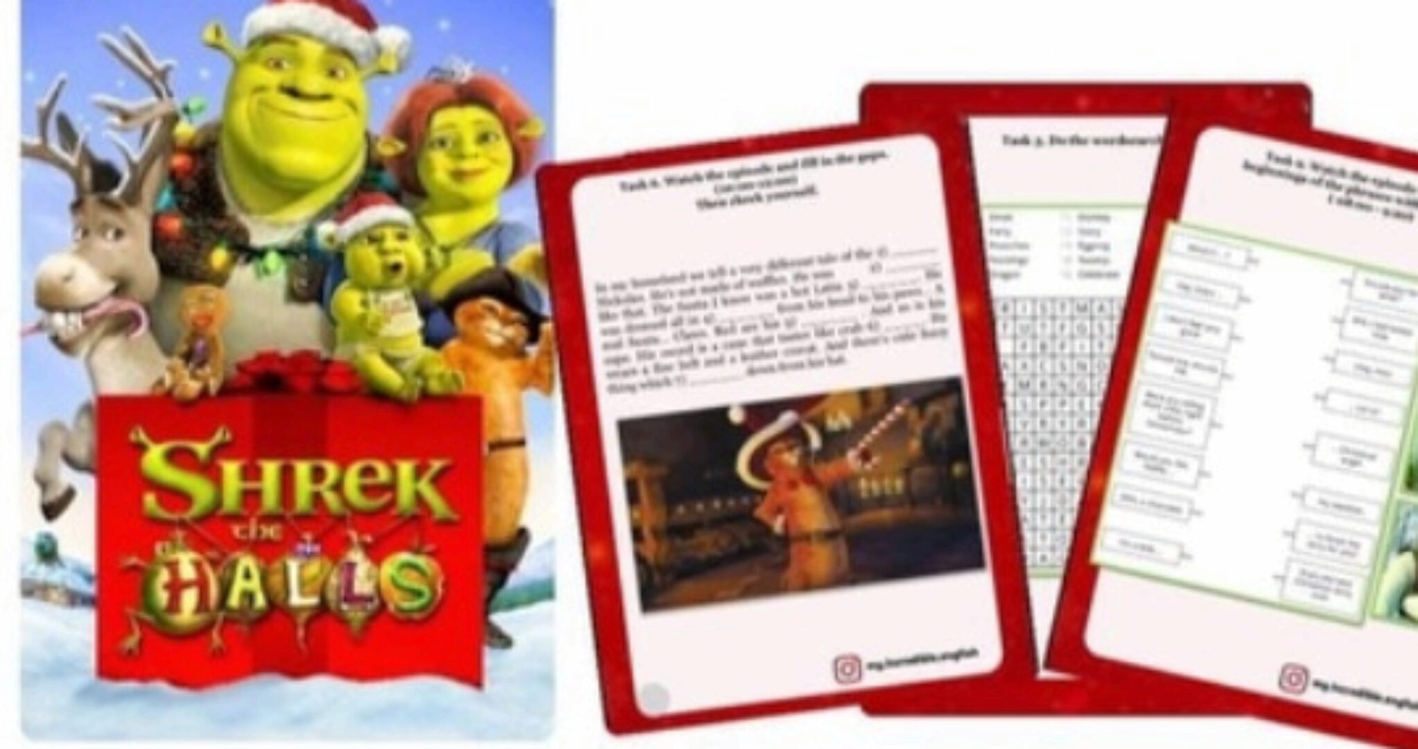 [Workbook - Английский язык по фильмам] Новогодние воркбуки