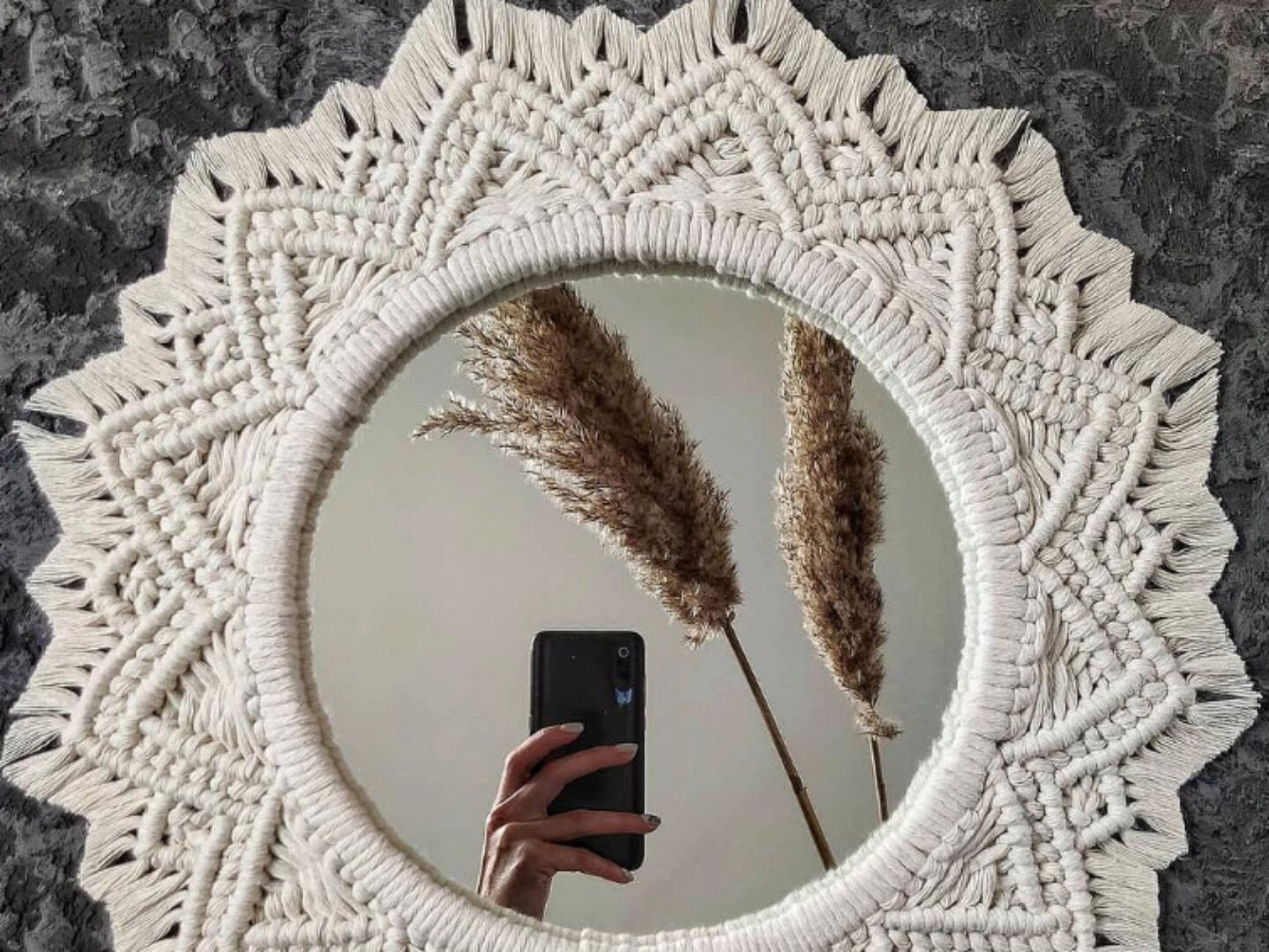[cosy_macrame] Зеркало макраме (Надя Макраме)