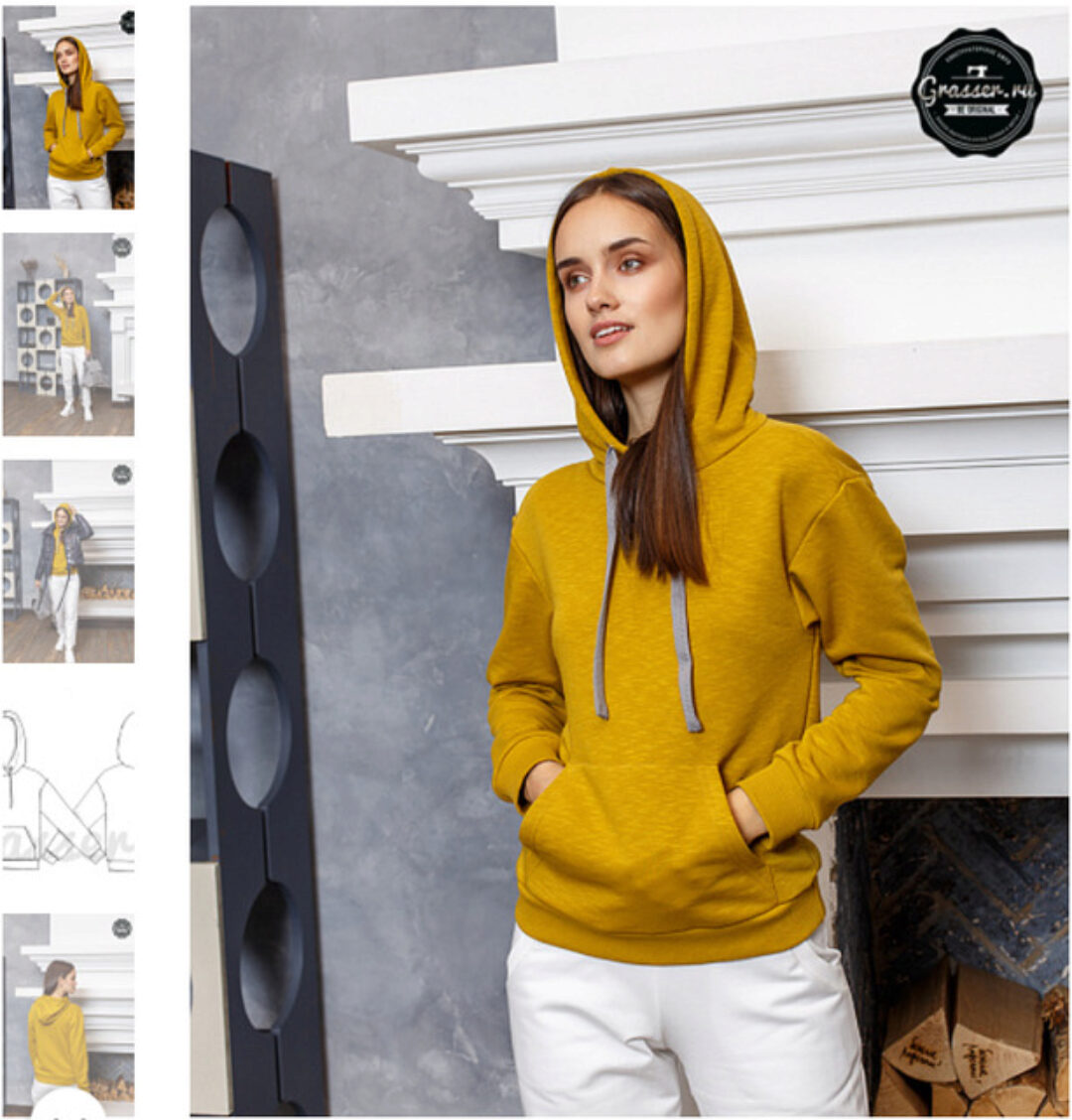 [Grasser] Худи. Выкройка №634. Размеры 42-54. Рост 164-170