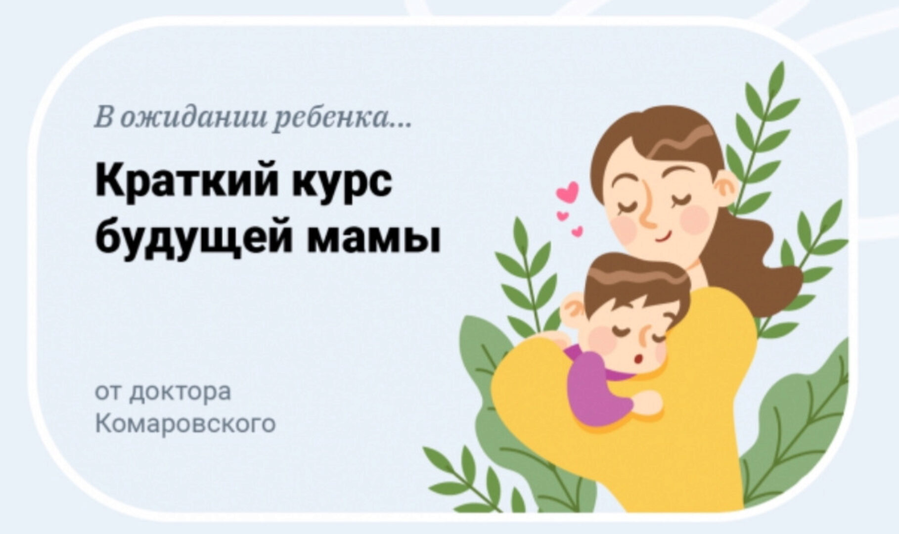 В ожидании ребенка. Краткий курс будущей мамы (Евгений Комаровский)