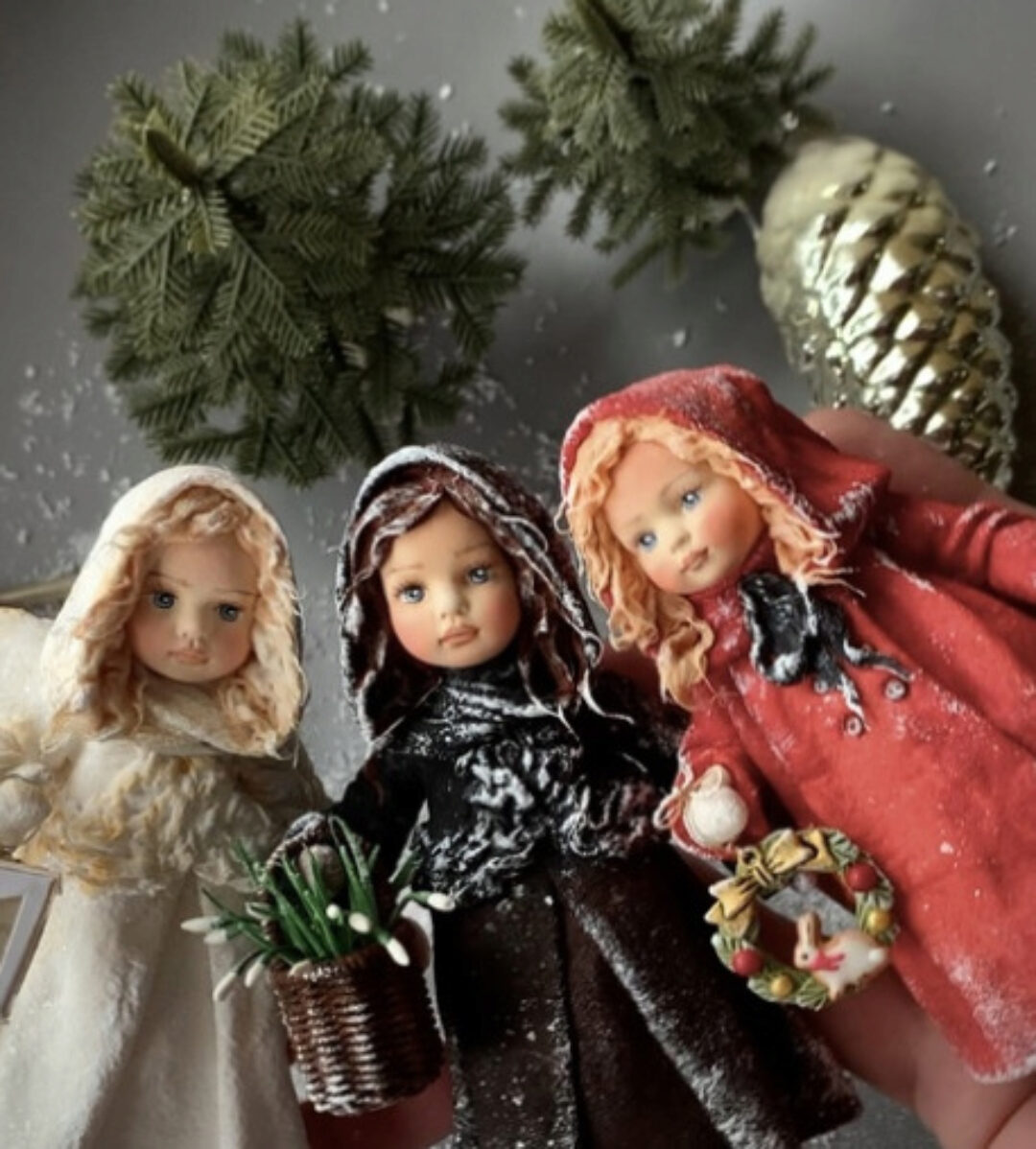 Девочка с подснежником, Ангел и Рождественская девочка (Анна Ульянова)