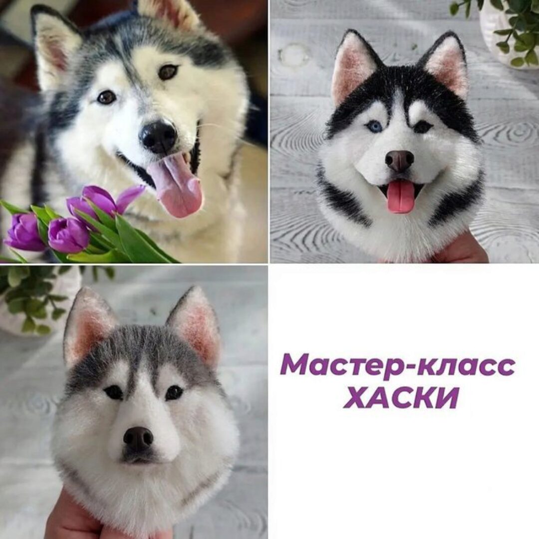 Брошь Хаски (Марина Грубер)