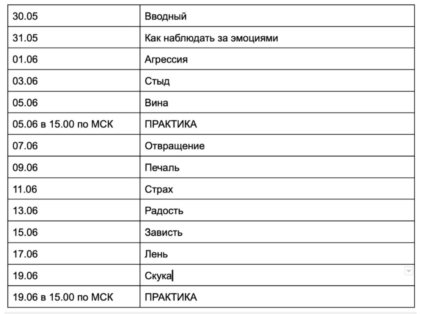 [no.problem.eat] Интенсив про эмоции (Ольга Мошина)