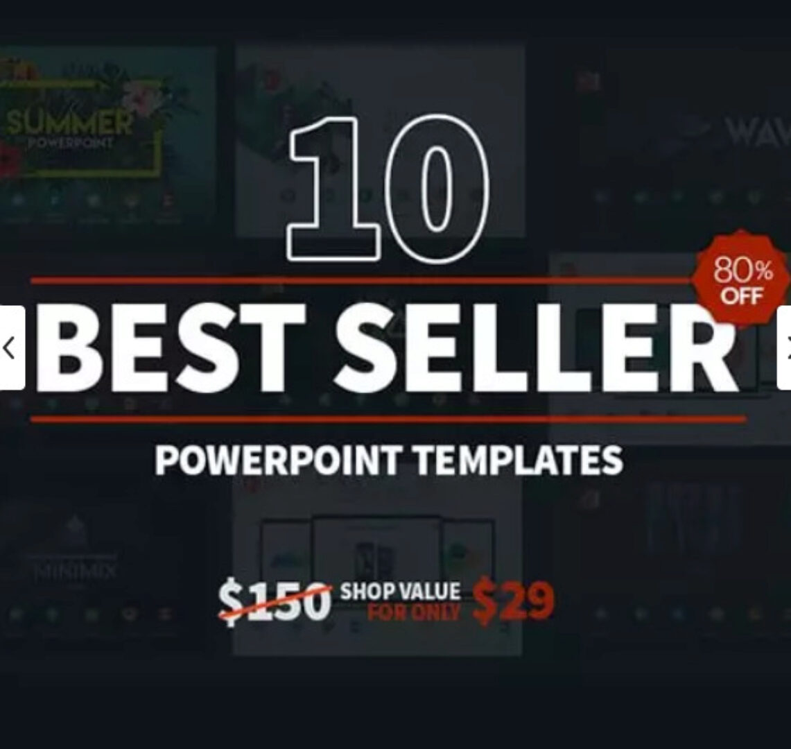 [Masterbundles] 10 best seller Powerpoint шаблонов презентаций