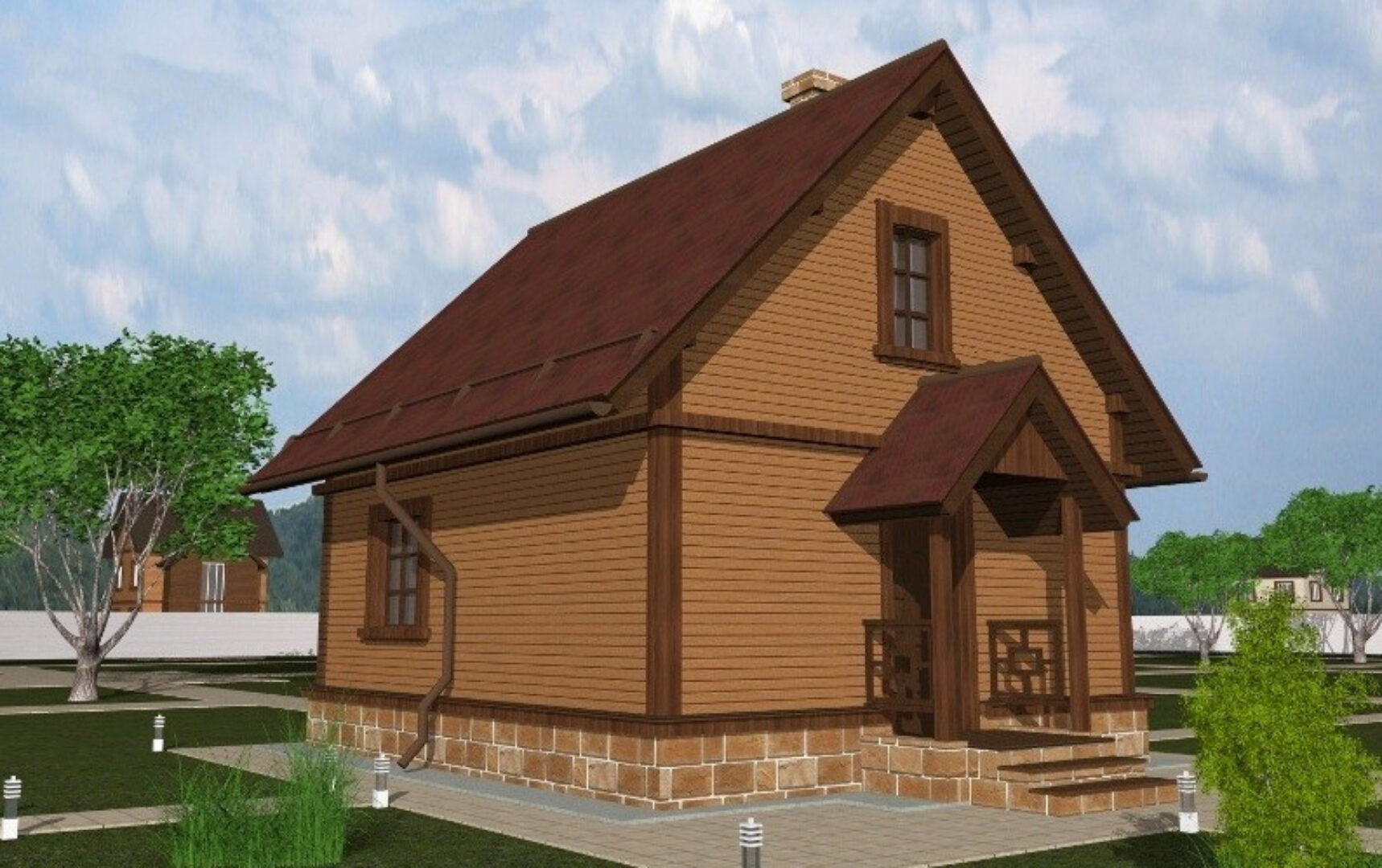 [karkasdom.info] Проект каркасного дома 6х7 84м2 для строительства своими руками. Проект КД-12 (комфорт)