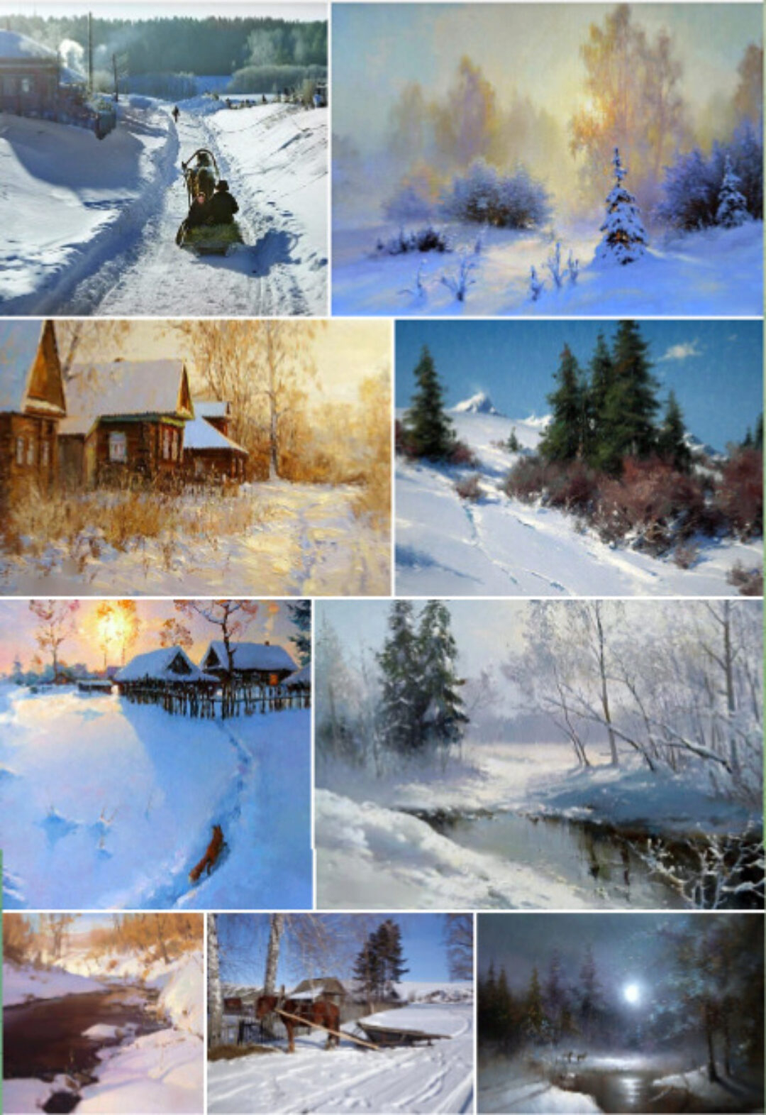 Основы зимнего пейзажа (Виталий Антипин)