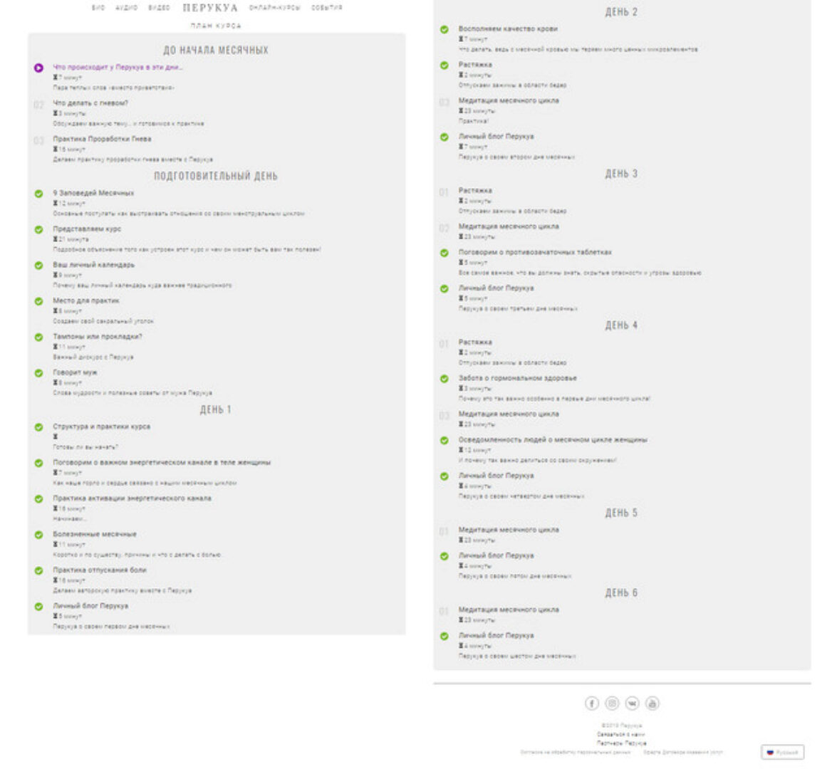 Гармоничные Месячные (Перукуа)