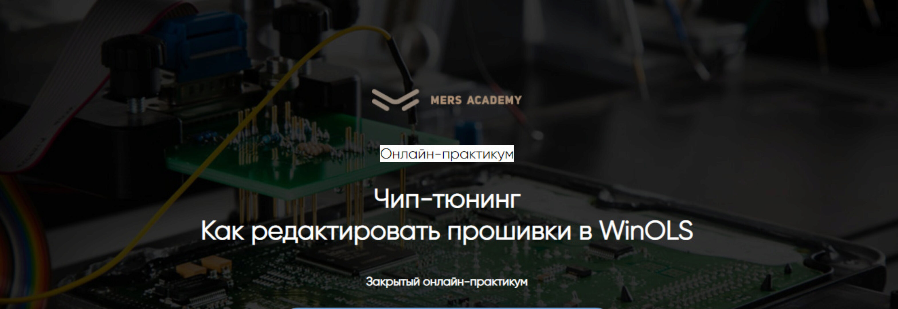 [Mers Academy] Чип-тюнинг. Как редактировать прошивки в WinOls (Владислав Казмирук, Станислав Касин)