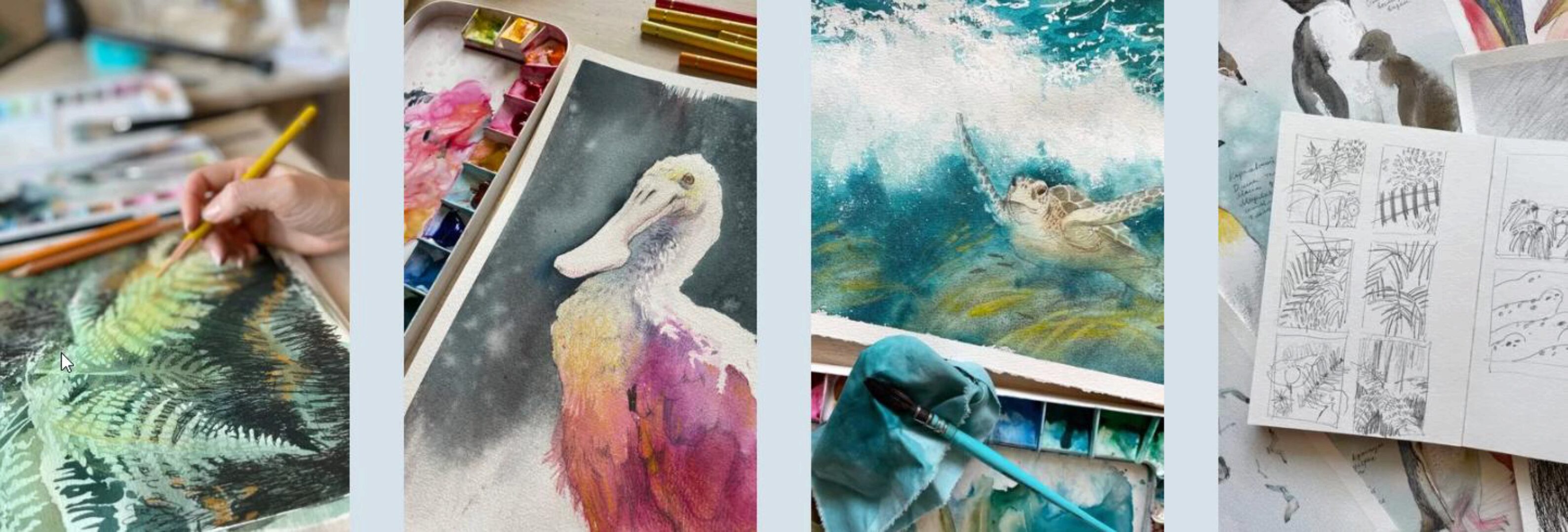 [Renne Studio] Приемы в акварели (Валерия Пичугина)