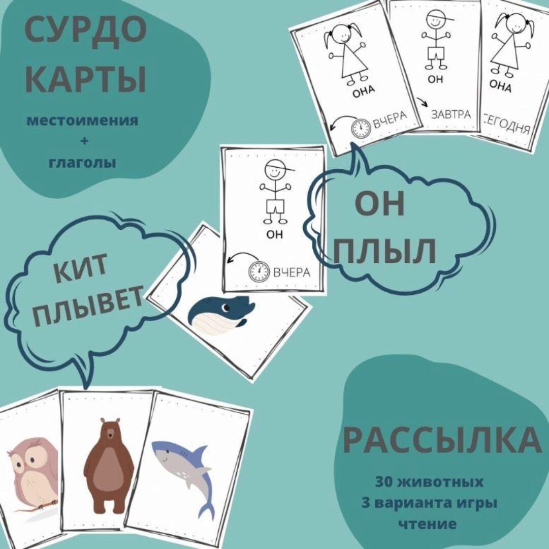 [Zhamolya] Сурдокарты. Местоимения + глаголы (Ольга Юлдашева)