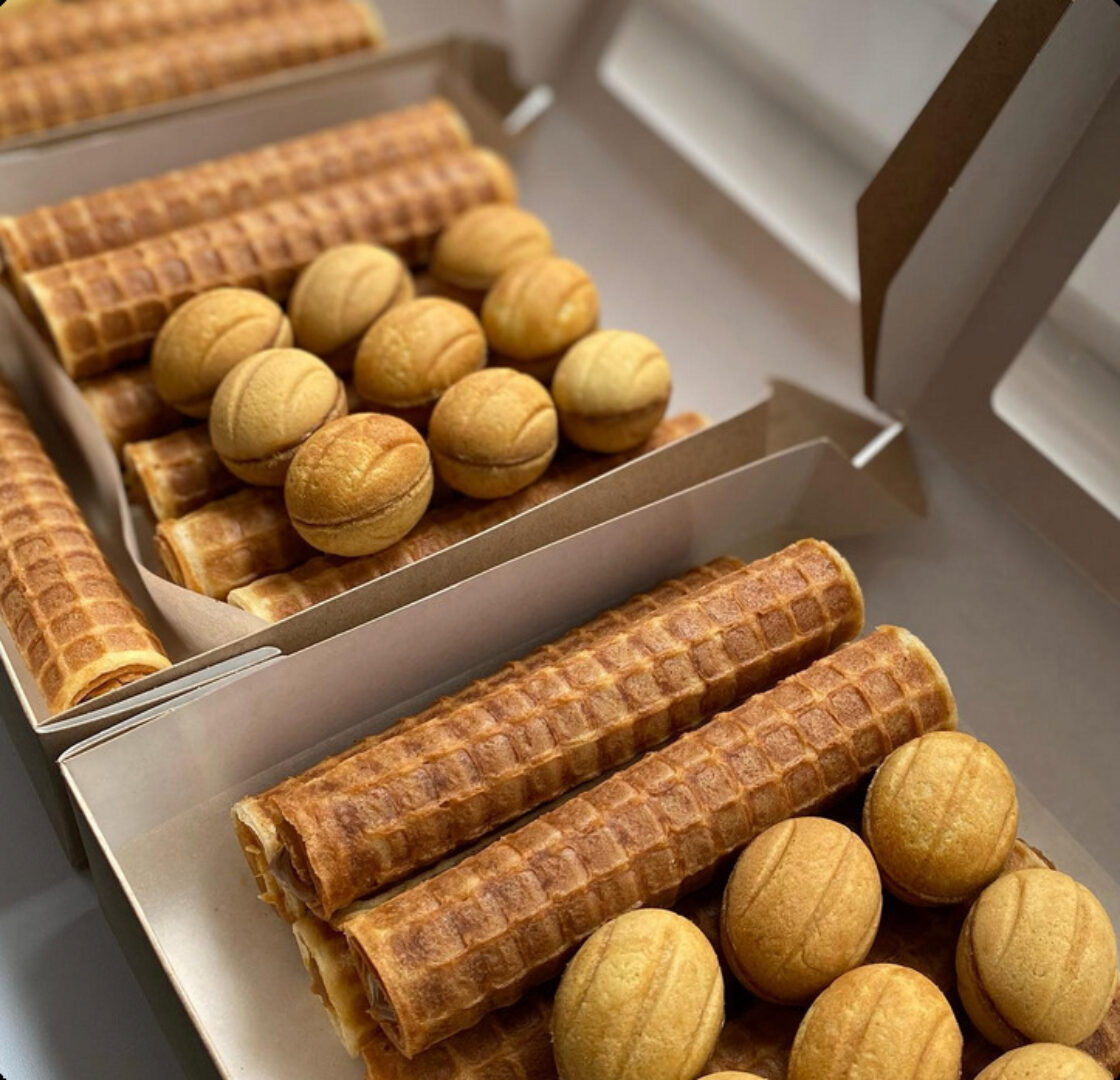 [vafli.krd] Технологические карты: Вафельные трубочки, Вафельные рожки, Орешки