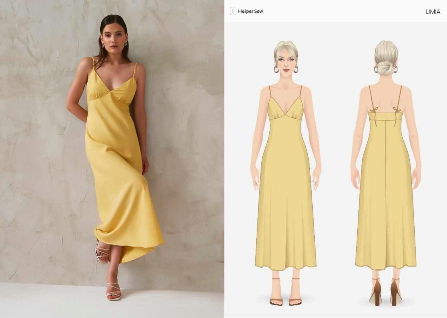 [Helpersew] Платье Limia. Размер ОГ 80-100. Рост 161-166