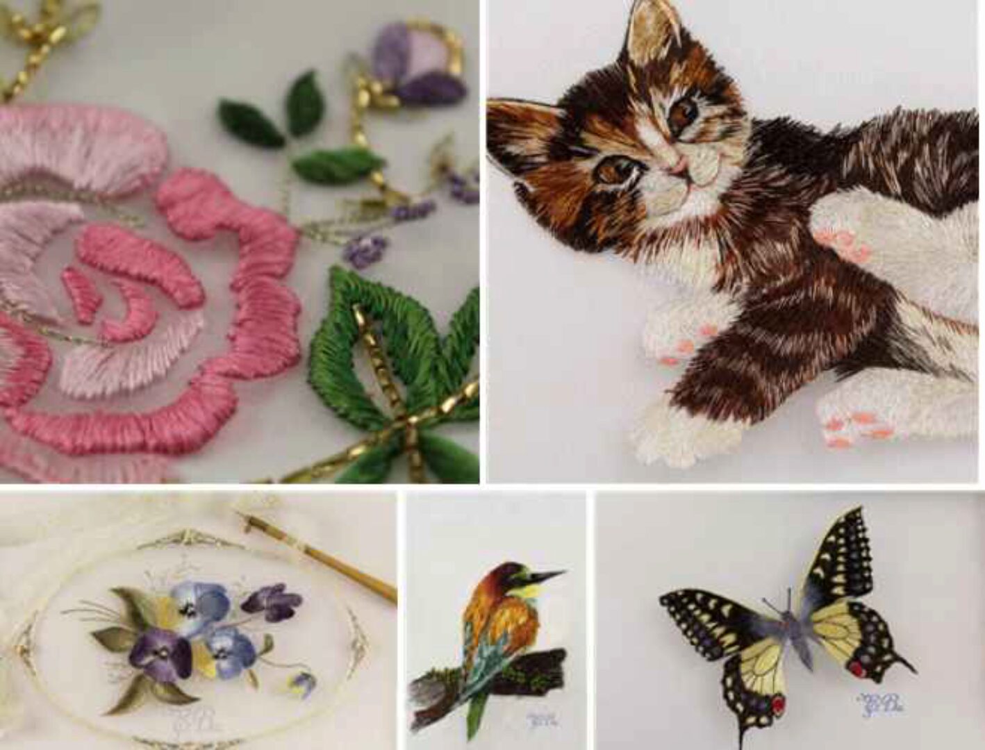 Полный курс по вышивке гладью: «основы» и «вышиваем животных» (Евгения Васильева)