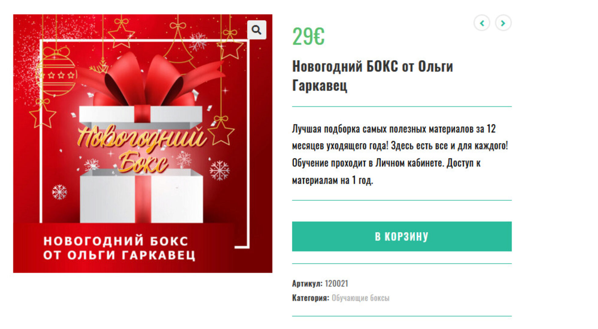 «Новогодний БОКС» (Ольга Гаркавец)